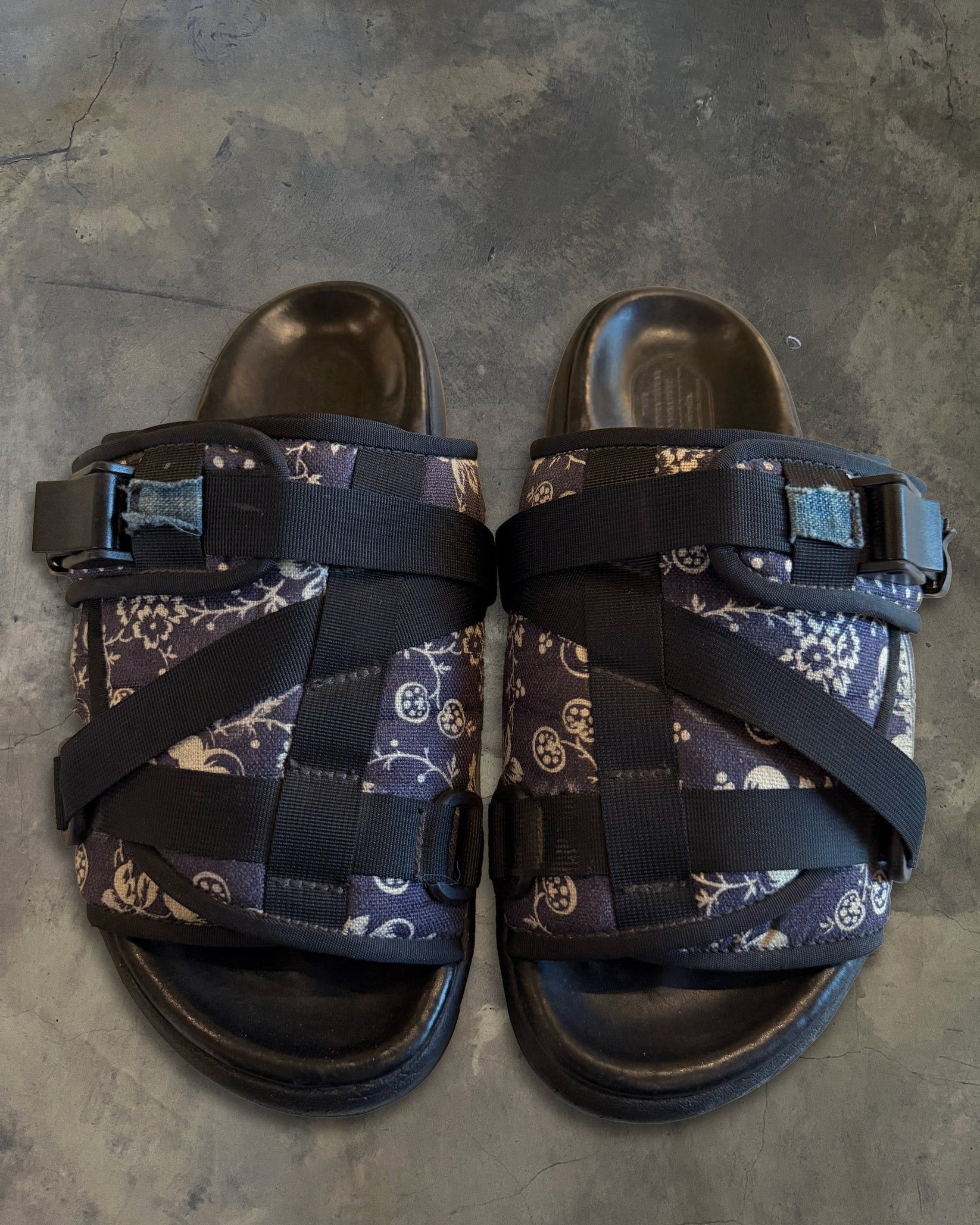 Visvim *GRAIL* Visvim red paisley bandana Christo sandals | Grailed