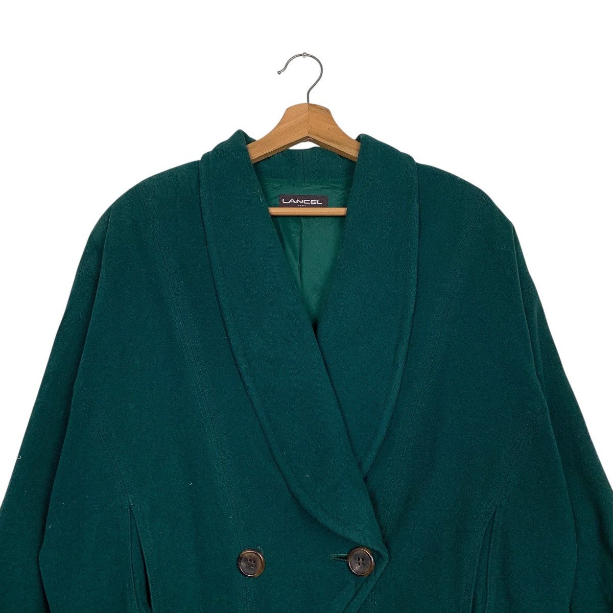 Lancel Lancel Green Wool Jacket Size M / US 6-8 / IT 42-44 - 2 Thumbnail