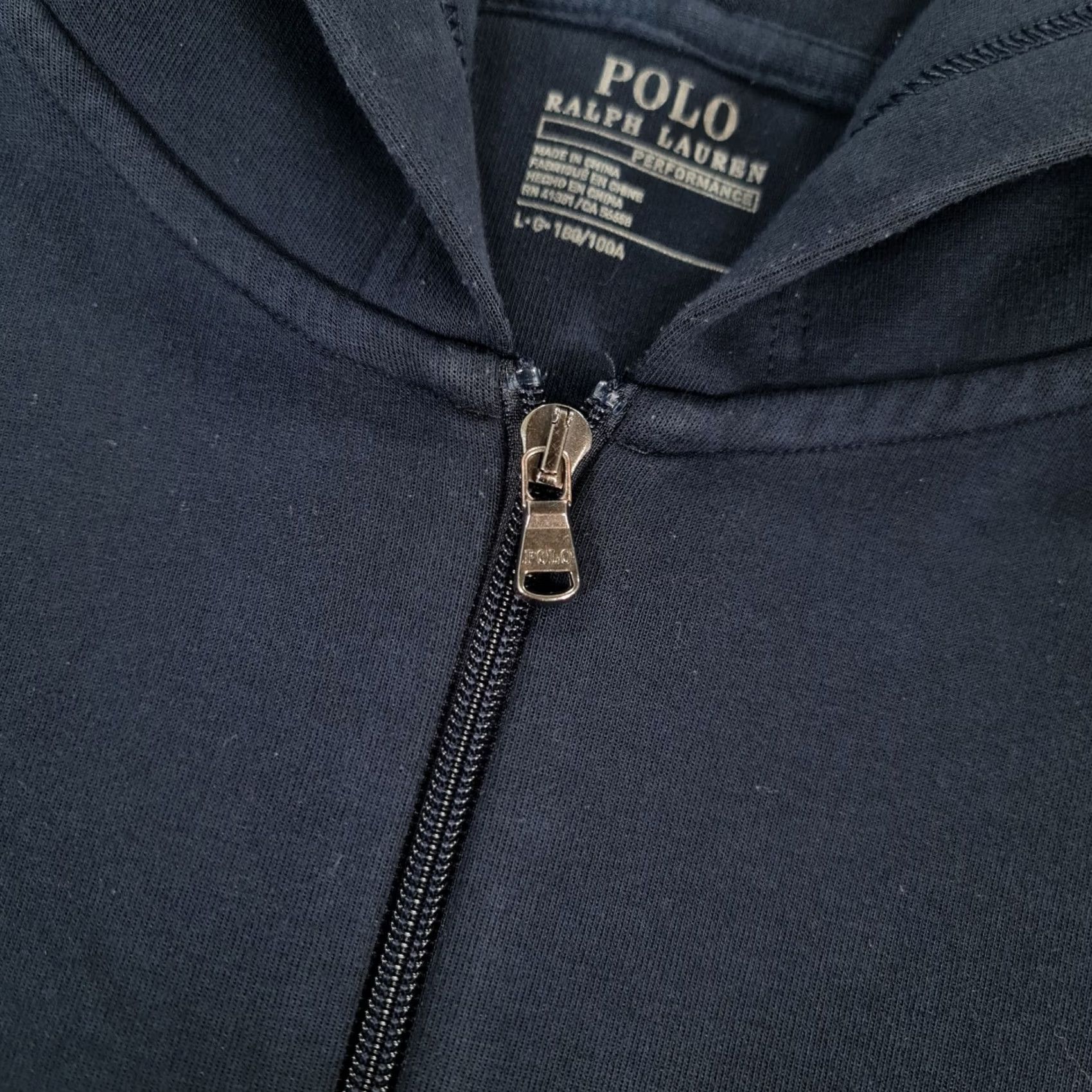 Polo Ralph Lauren Polo Ralph Lauren Mens Hoodie Navy Blue Large Tech Double Knit Performance Full Zip Hoodie Size US L / EU 52-54 / 3 - 4 Thumbnail