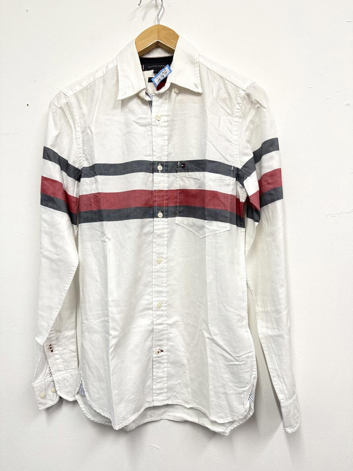 Tommy Hilfiger Tommy Hilfiger Slim Fit Striped Long Sleeve Shirt XS Size US XS / EU 42 / 0 - 1 Thumbnail