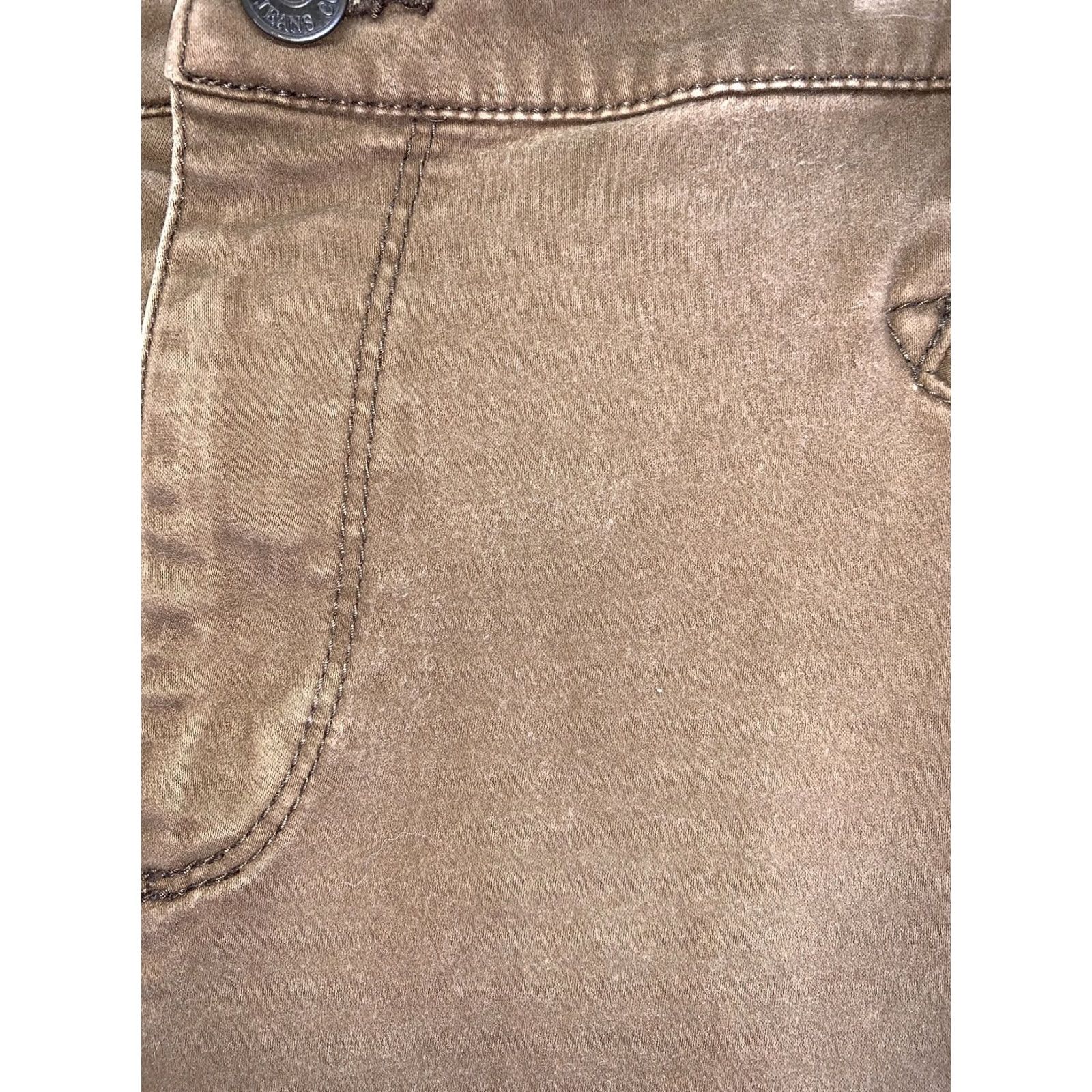 Rapha VINTAGE Lauren Raph Lauren Womens Khaki Twill Zip Pocket Stretch Pants 18-6662 Regular Fall Winter Beige Cotton Blend Chino Pockets Womens As Is Size 40" / US 18 - 6 Thumbnail