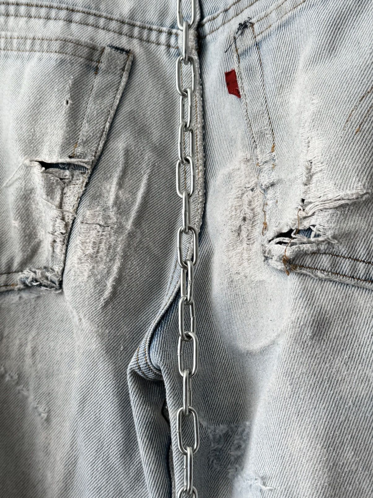 Levi's 1970s Vintage Levi’s 717 0617 USA Hippie Fringe Jeans Pants Size US 30 / EU 46 - 10 Thumbnail
