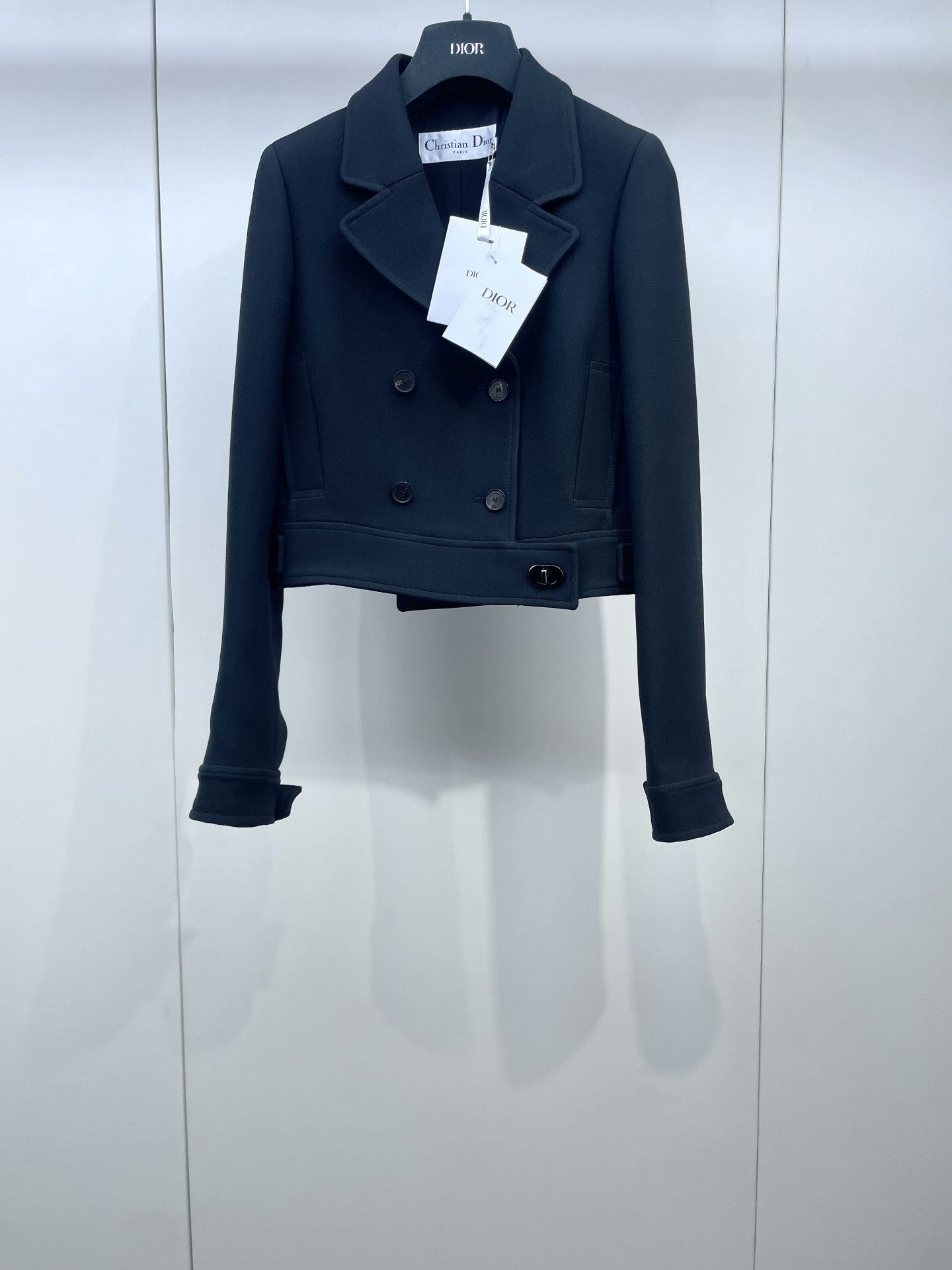 Dior Dior Classic Short Wool Coat Size XXS / US 00 / IT 34 - 1 Thumbnail