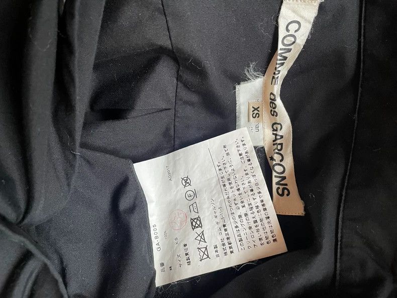 Comme des Garcons Comme Des Garcons Retro Black Shirt Blouse Patchwork Dark Size XS / US 0-2 / IT 36-38 - 8 Thumbnail