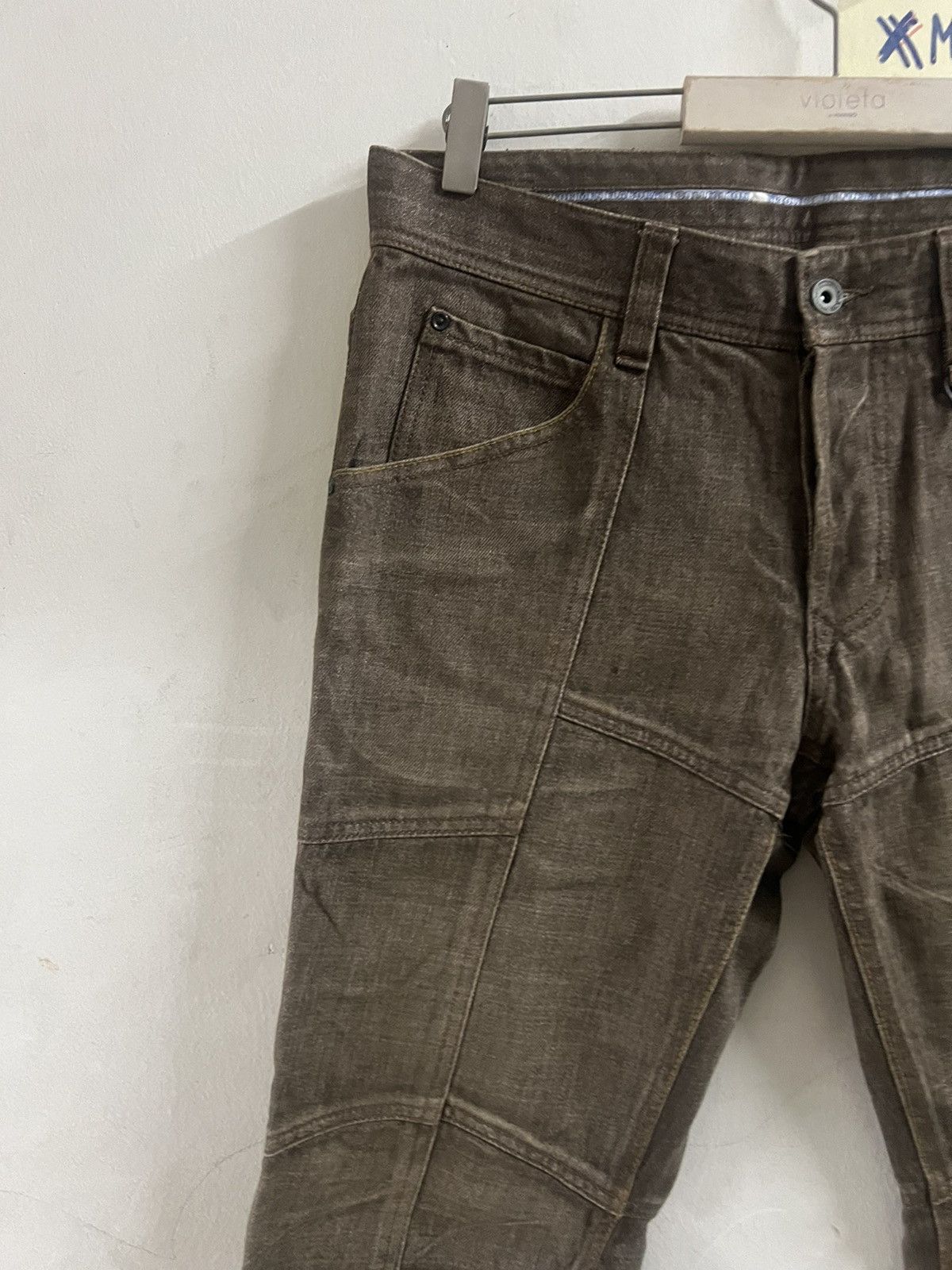 Hysteric Glamour × Japanese Brand Y2K PATCHWORK NİCOLE CLUB DISTRESSED DENIM PANT Size US 33 - 3 Thumbnail