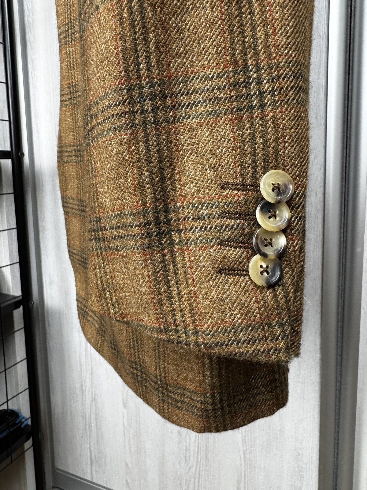 Pal Zileri Pal Zileri brown checkered cashmere linen blend blazer Size 40R - 8 Thumbnail