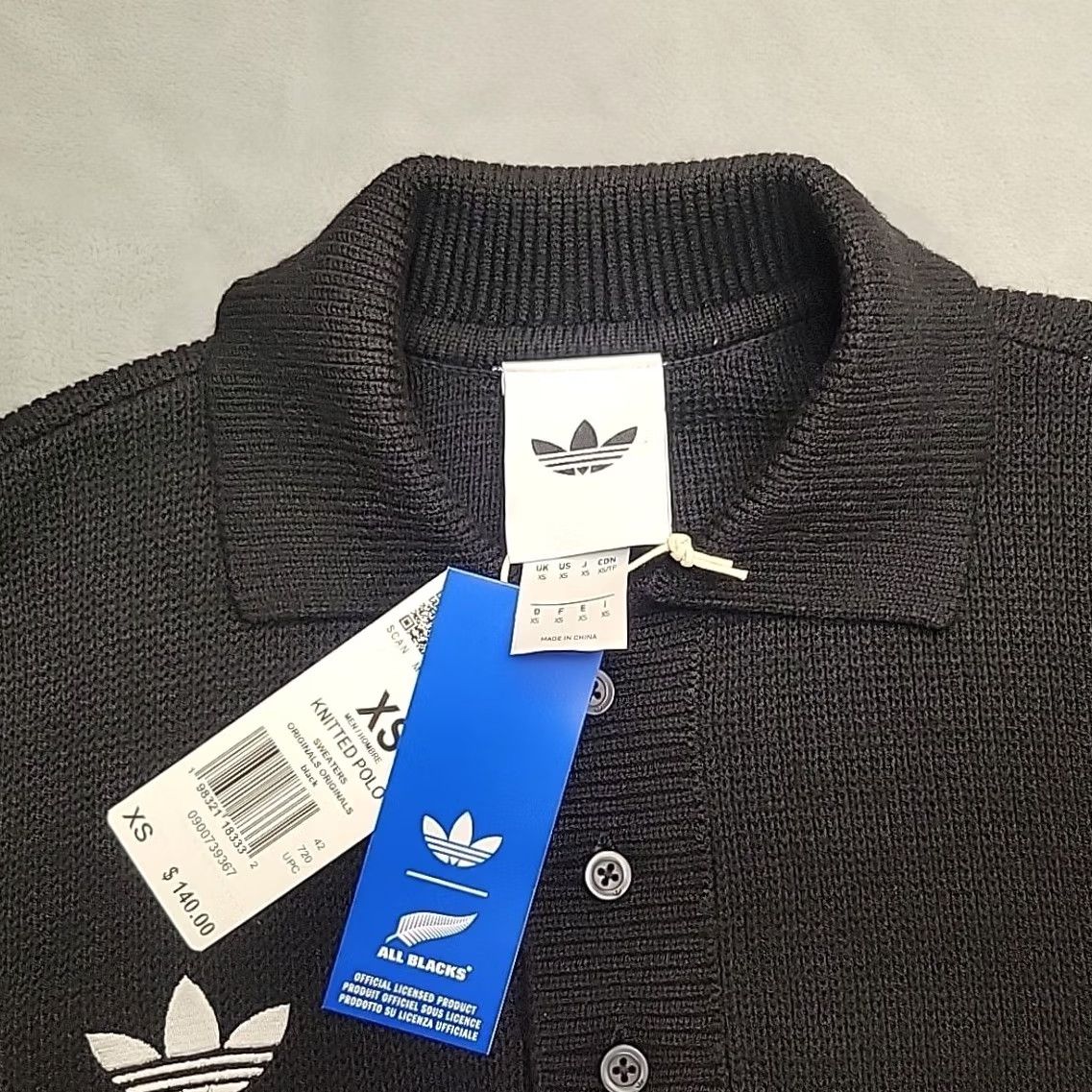 Adidas Adidas Knitted Polo Sweater Mens XS All Blacks New Zealand Rugby Wool Blend NEW Sweater Mens XS Black Nike Size US XS / EU 42 / 0 - 3 Thumbnail