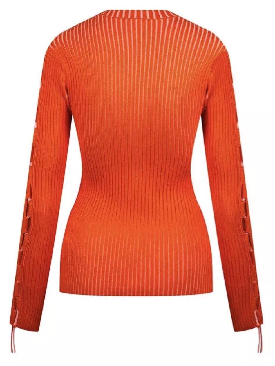 Off-White Off-White Vanise Lace Up Crewneck Size S / US 4 / IT 40 - 2 Thumbnail
