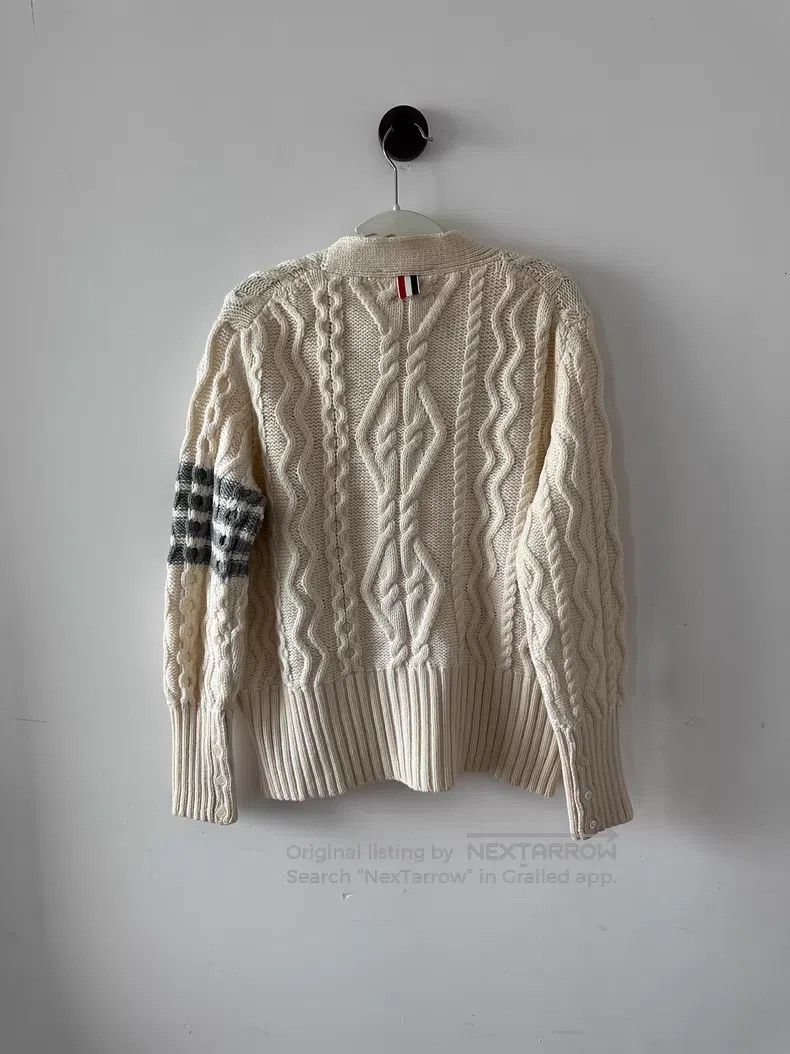 Thom Browne Thom Browne Beige wool cardigan Size US XS / EU 42 / 0 - 2 Thumbnail