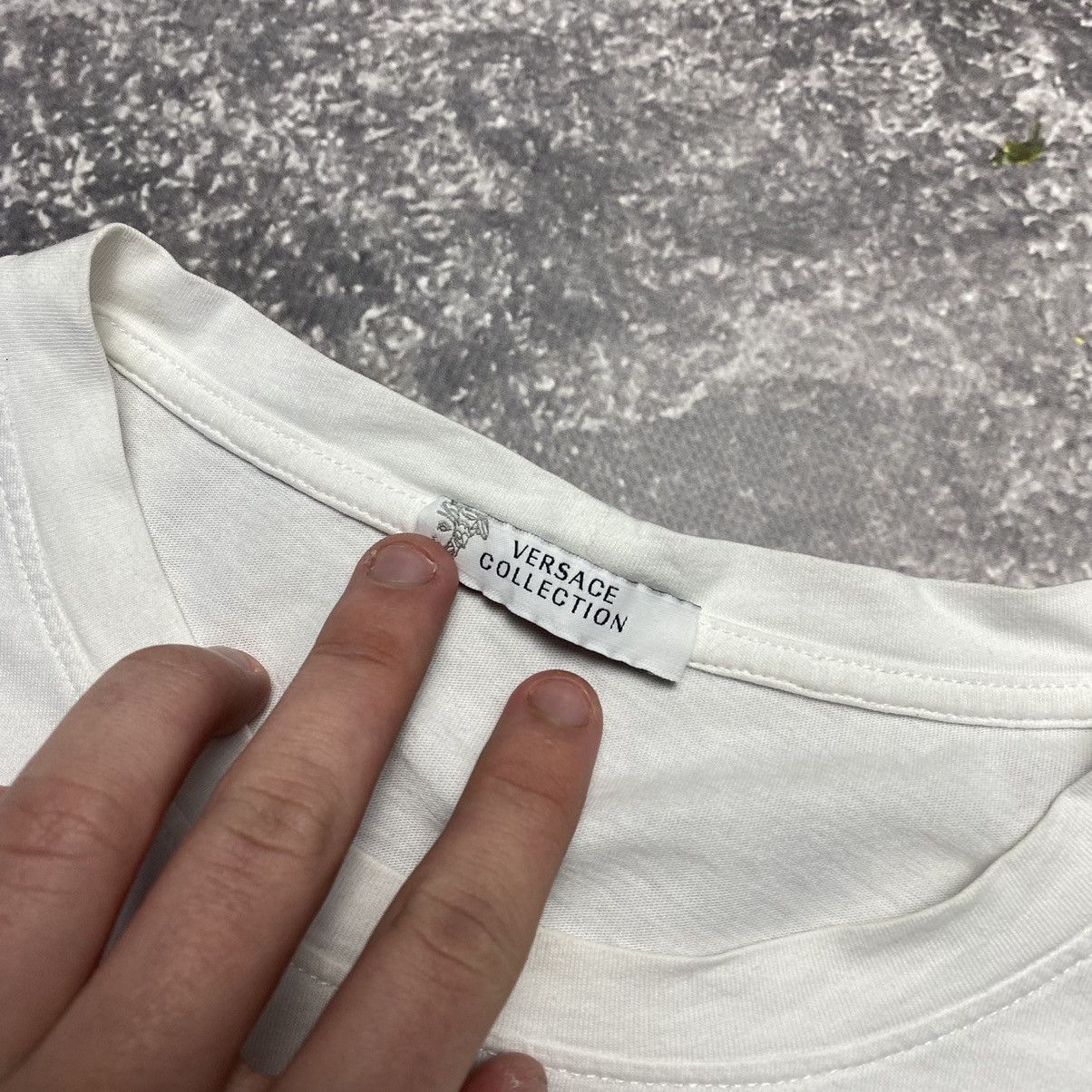 Designer Luxury Versace Collection Big Logo Rare designer tee Size US L / EU 52-54 / 3 - 8 Thumbnail