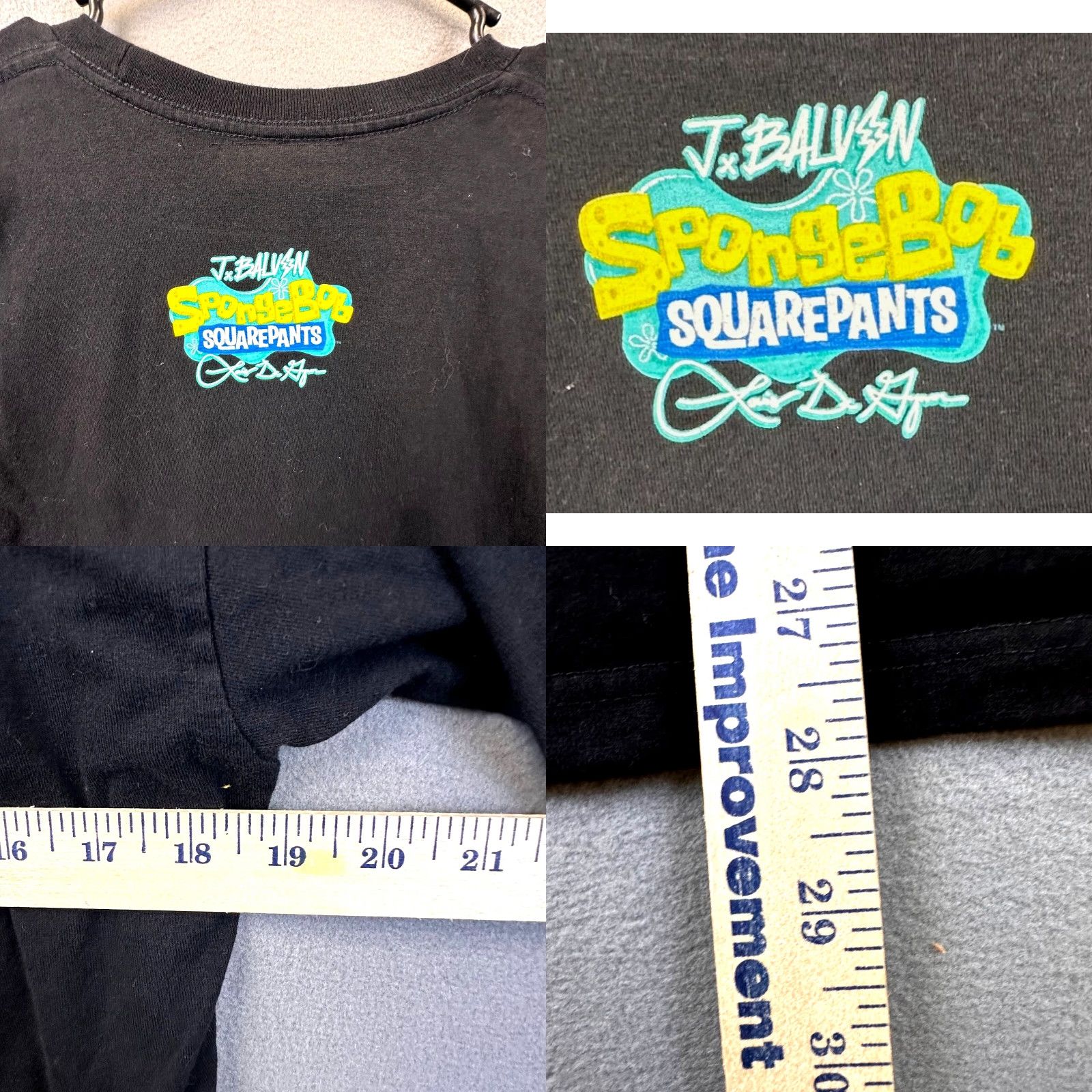 Nickelodeon Spongebob J Balvin x Louis De Guzman Art Tee Mens Large Graphic Long Sleeve EUC Size US L / EU 52-54 / 3 - 8 Thumbnail