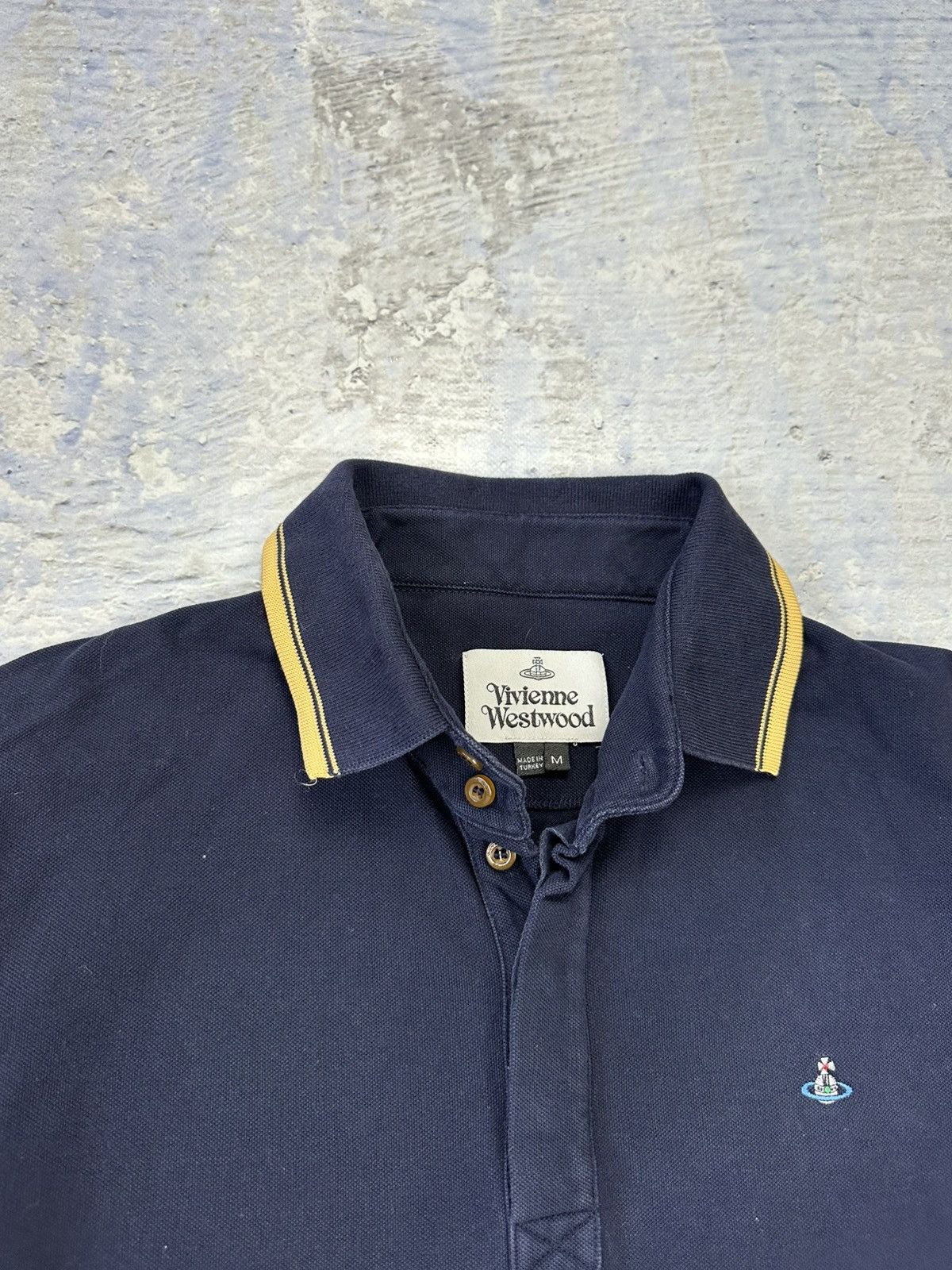 Vivienne Westwood Vivienne Westwood longsleeve poli shirt mens navy logo rare Size US M / EU 48-50 / 2 - 6 Thumbnail
