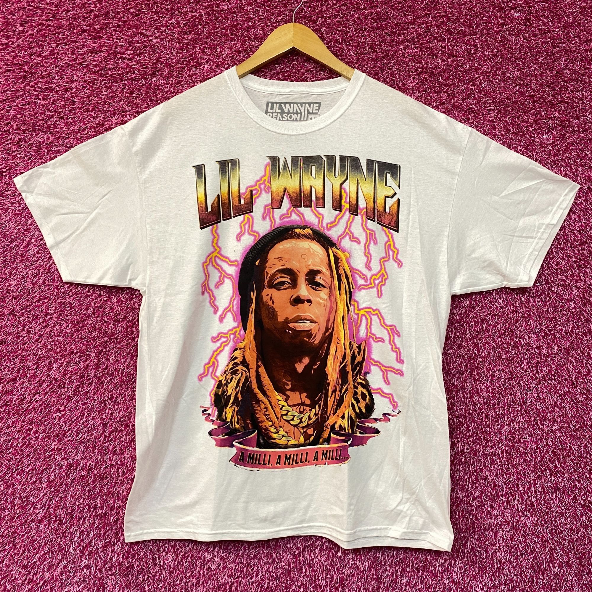 Lil Wayne Reason Lil Wayne A Milli Graphic Design T-Shirt 1X Size US XL / EU 56 / 4 - 1 Thumbnail