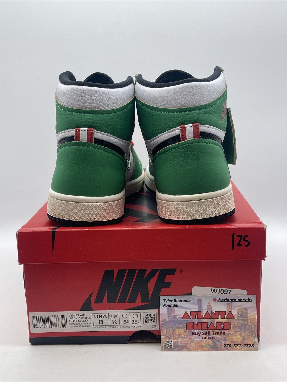 Nike Wmns air Jordan 1 high lucky green Size US 8 / IT 38 - 3 Thumbnail