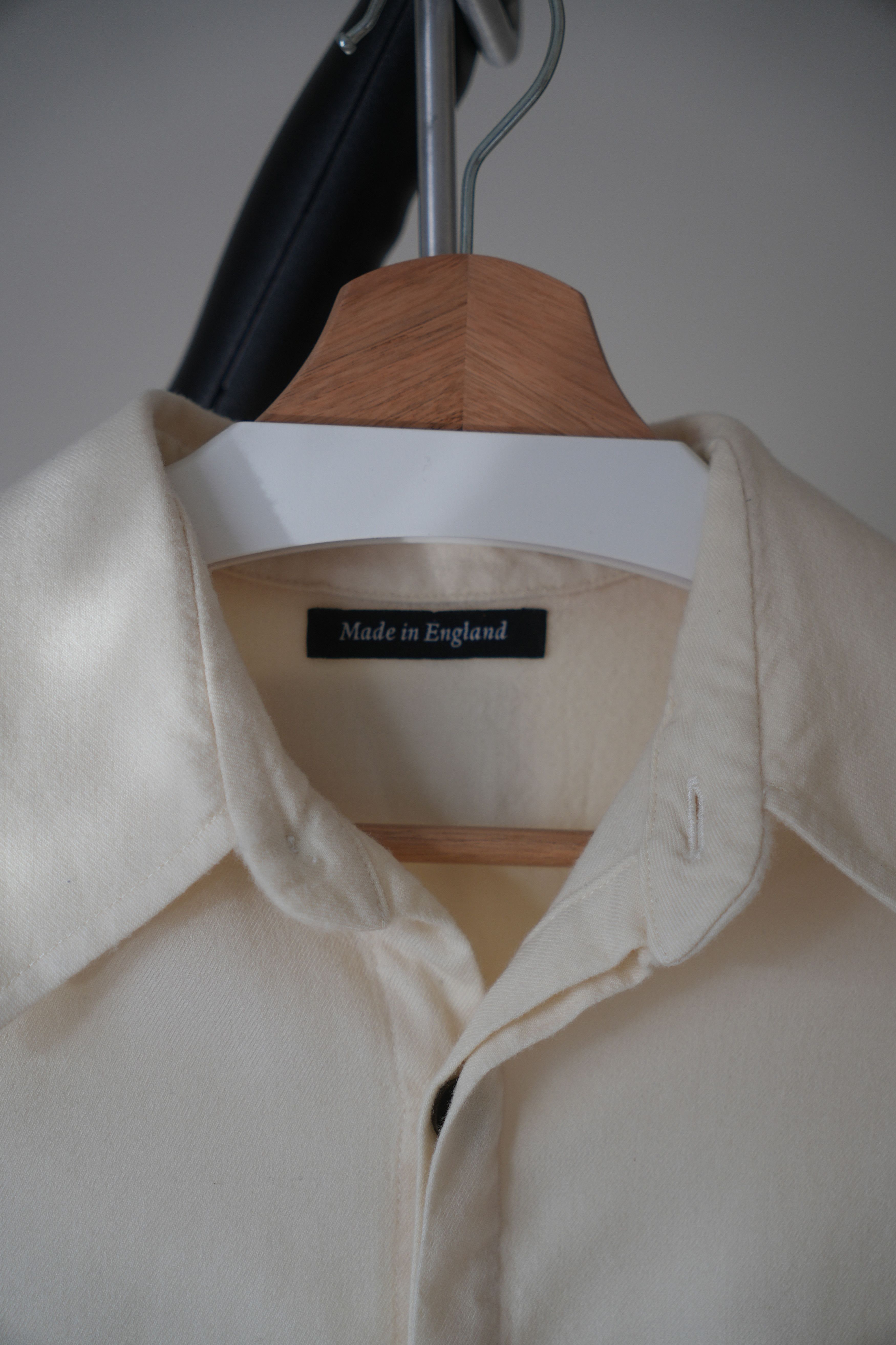 Florence Black Cream Wool Boxy Short Sleeve Shirt V3 Size US L / EU 52-54 / 3 - 2 Thumbnail