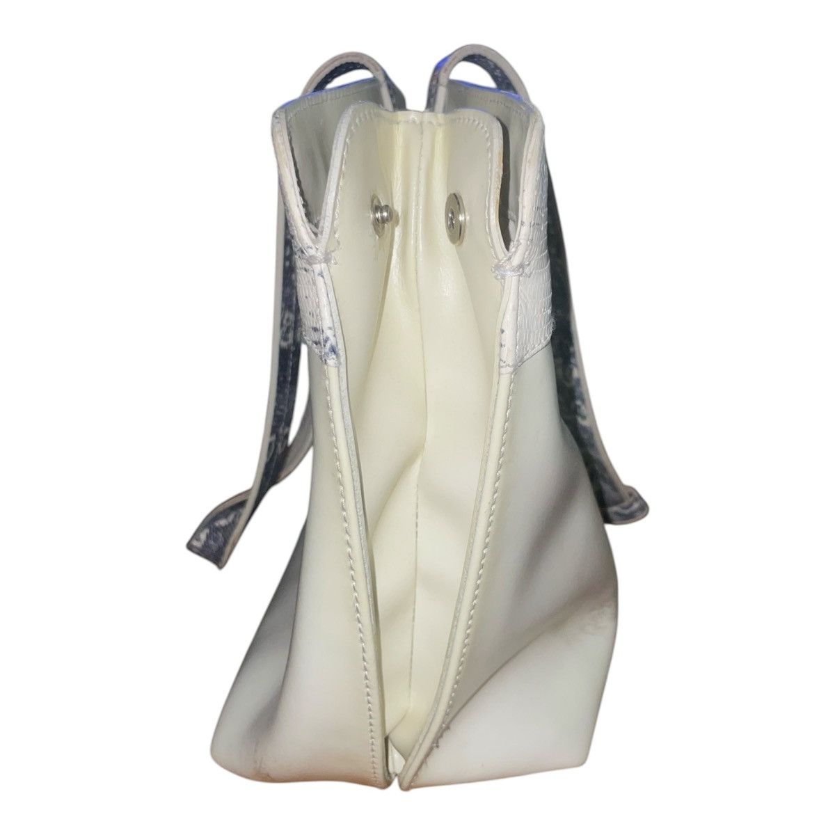 Furla FURLA Tote White Design Leather Shoulder Hand Bag Purse Size ONE SIZE - 5 Thumbnail