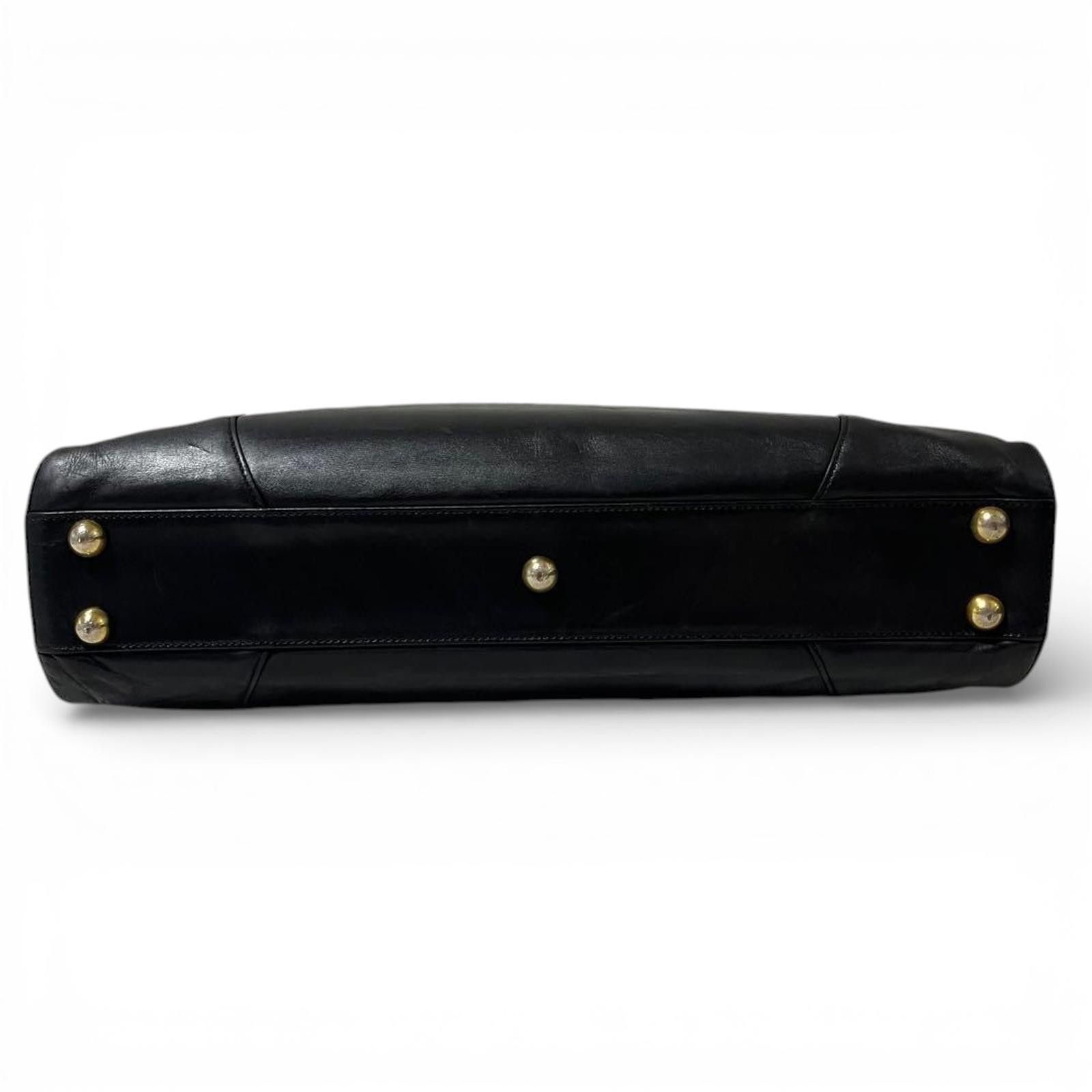 Vivienne Westwood Vivienne Westwood - Black Leather Large Tote Bag Size ONE SIZE - 4 Thumbnail