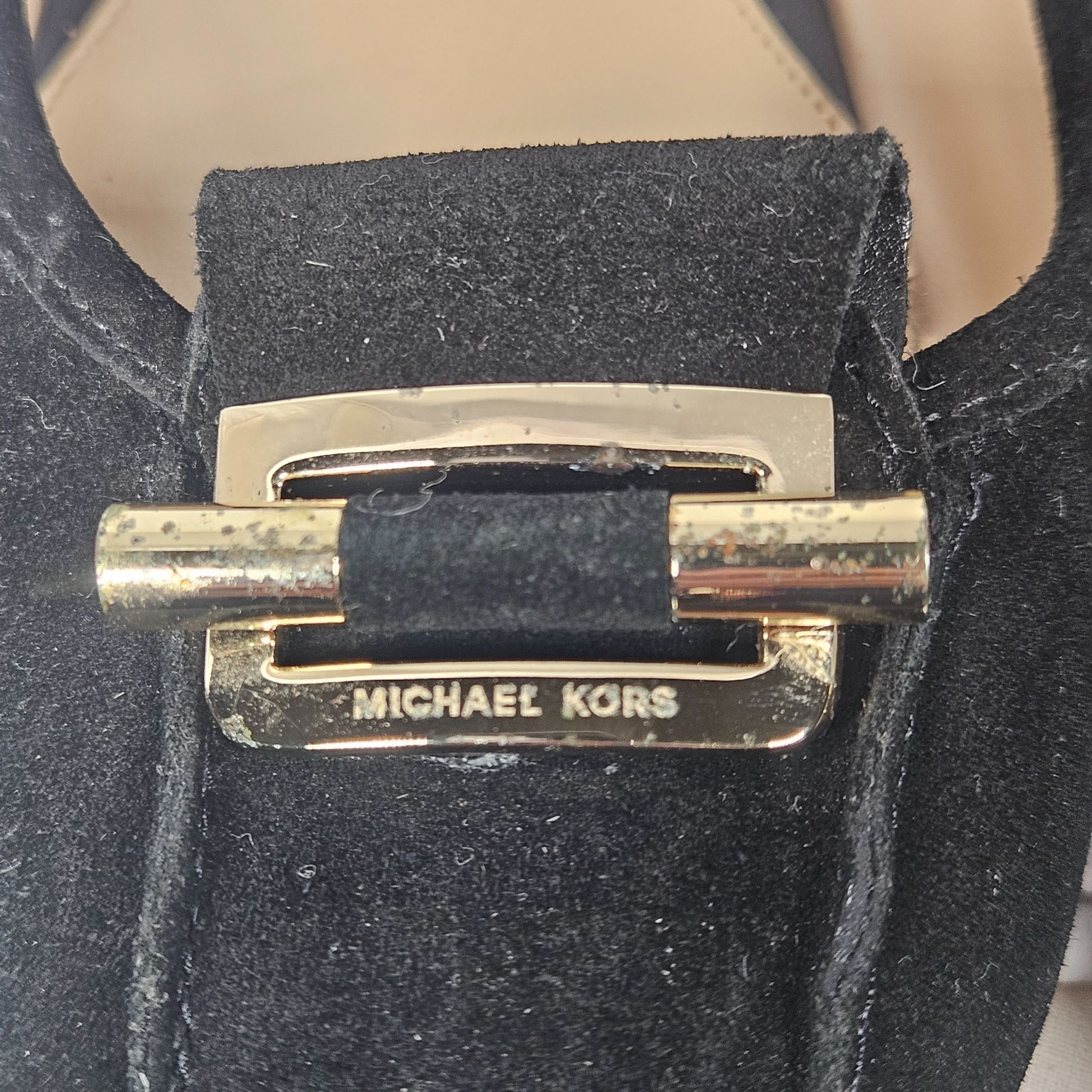 Michael Kors Michael Kors Woman's Black Suede Ballet Flats Minimalist 10M Size US 10 / IT 40 - 16 Thumbnail