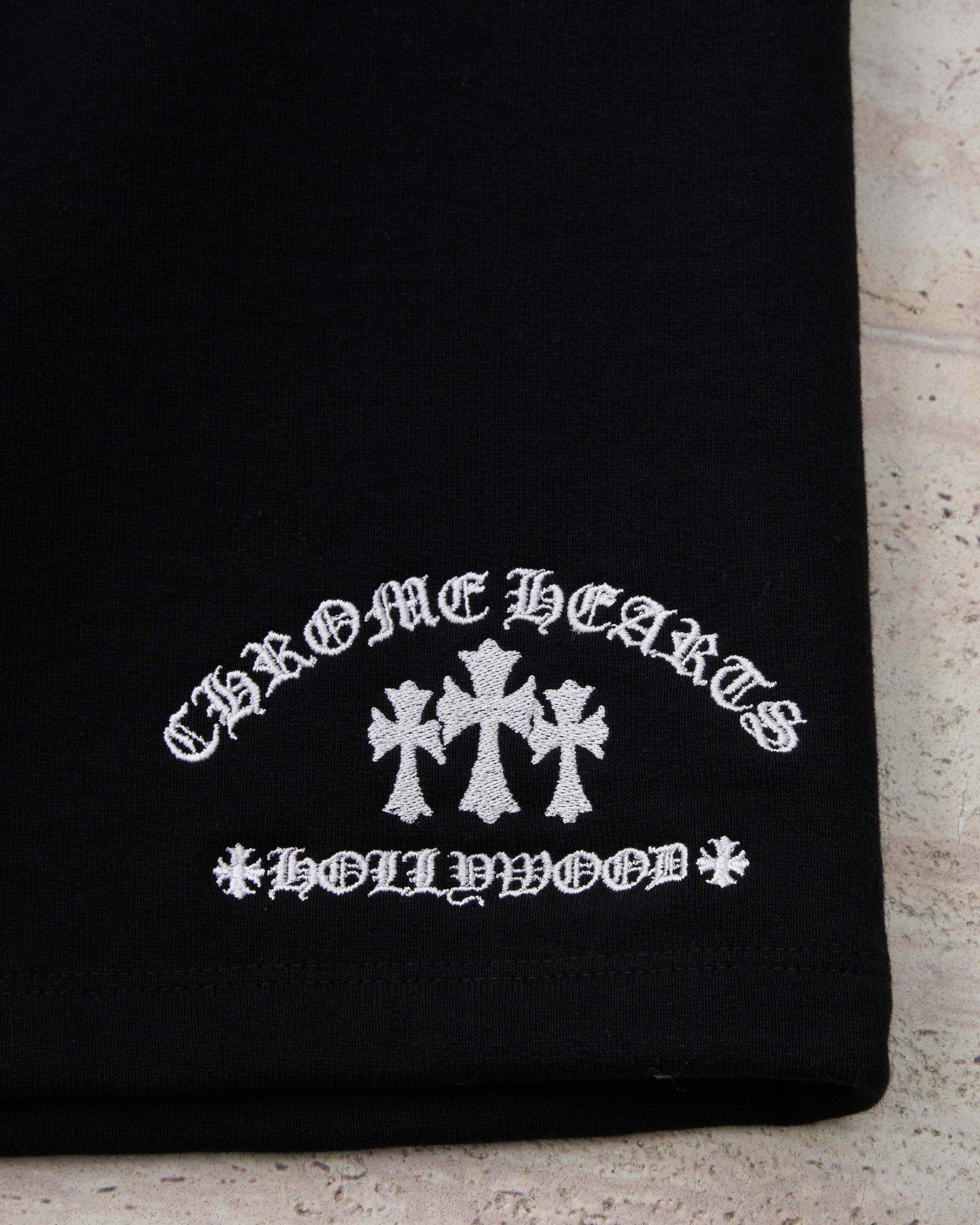 Chrome Hearts CHROME HEARTS Sailin On Triple Embroidery Black Shorts Size US 29 - 3 Thumbnail
