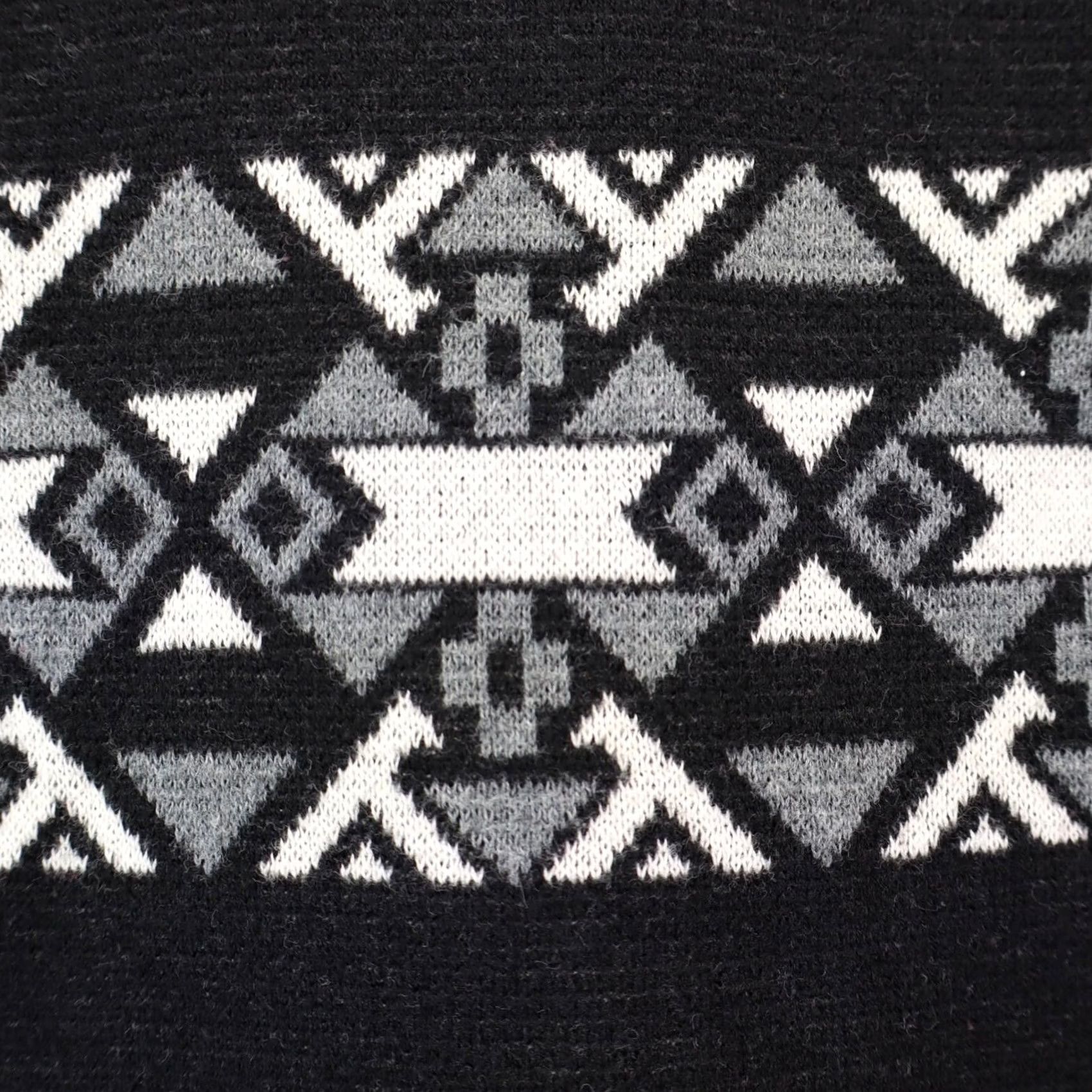Mossimo Mossimo Cardigan Women XS Black Longline Aztec Boho Vtg 90s Size XS / US 0-2 / IT 36-38 - 7 Thumbnail