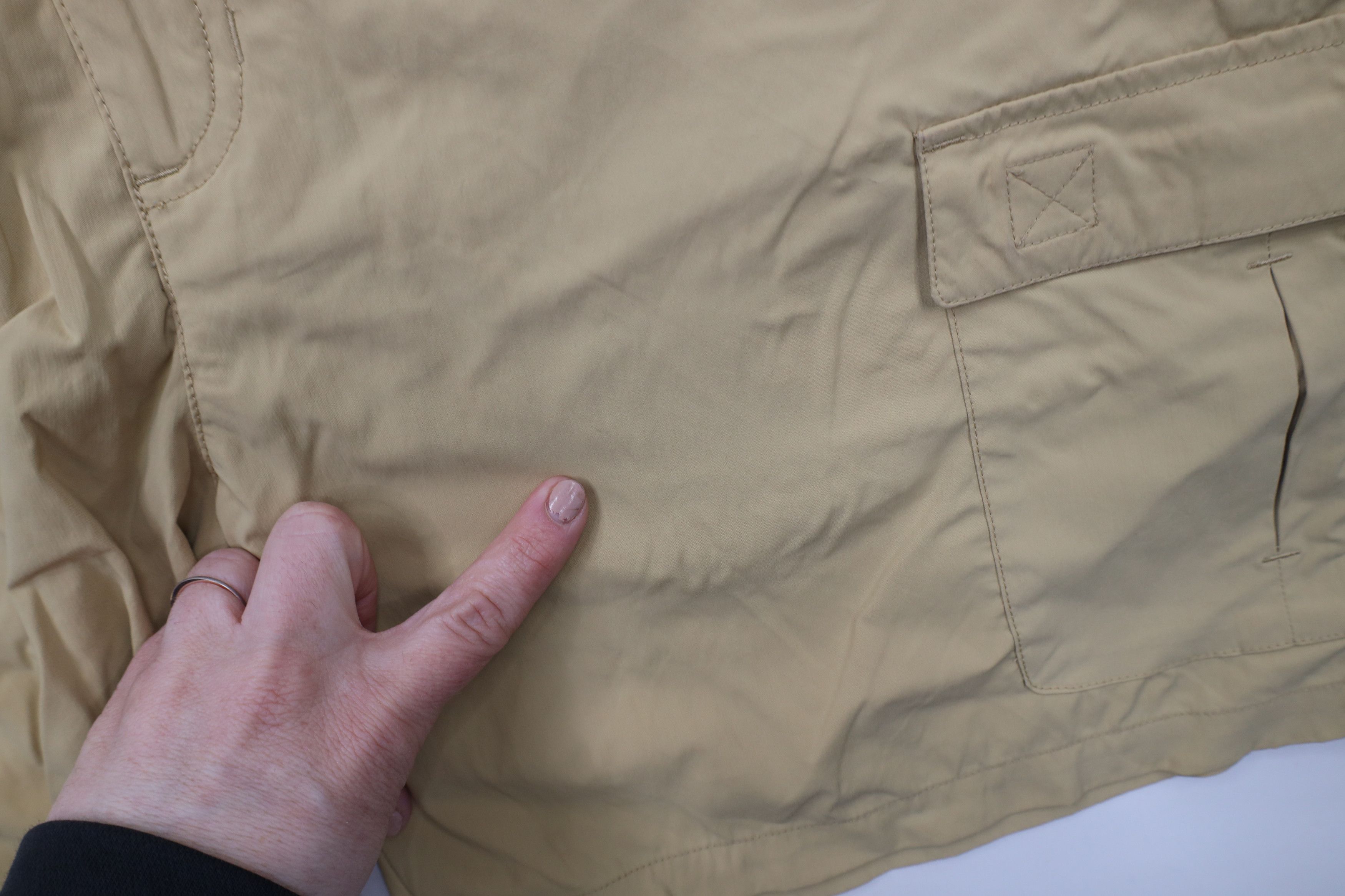 L.L. Bean × Vintage Vintage Y2K LL Bean Tech Hiking Cargo Shorts Beige Nylon Size US 34 / EU 50 - 7 Thumbnail