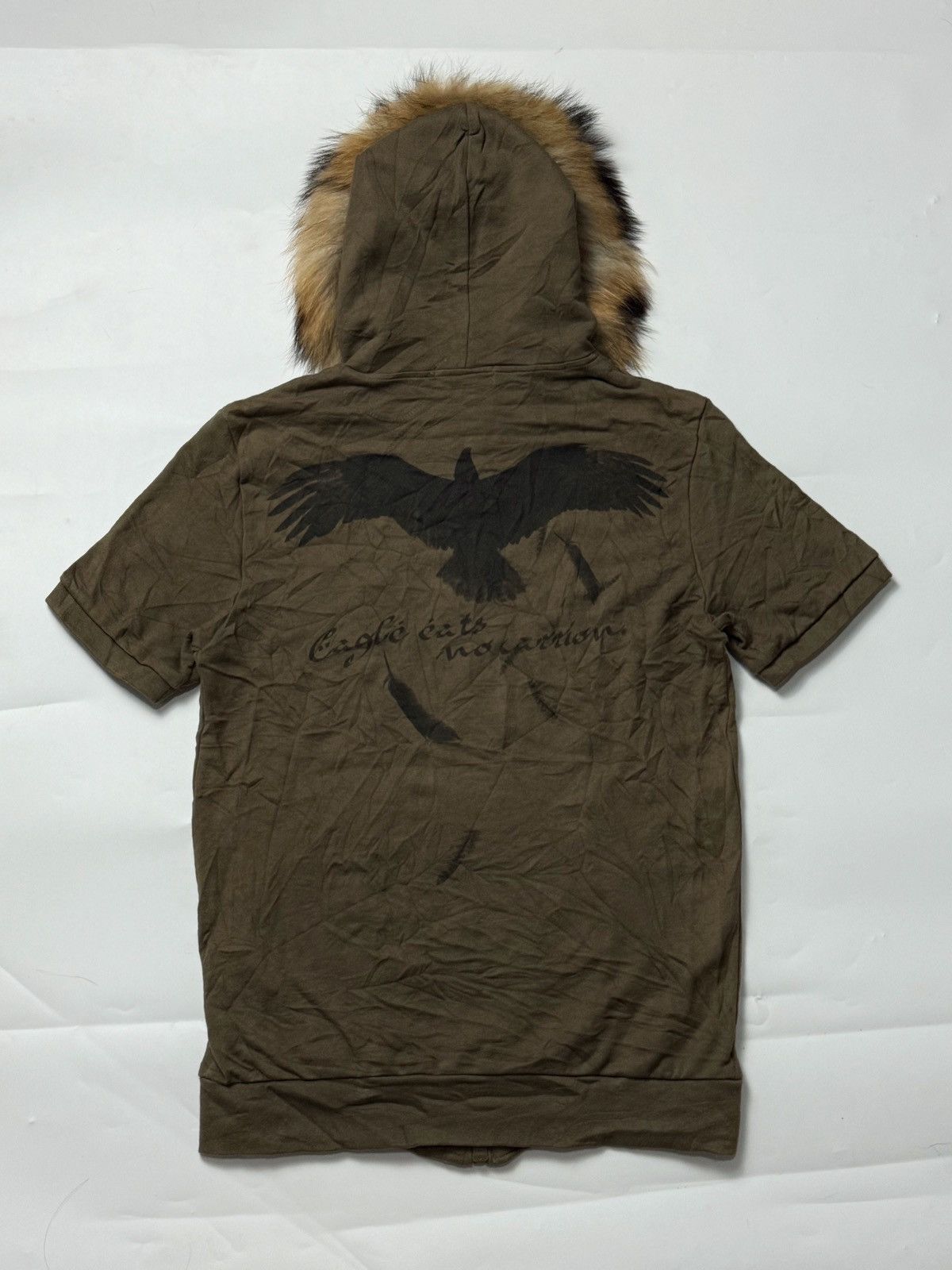 Tornado Mart Fur Hoodie Short Sleeve