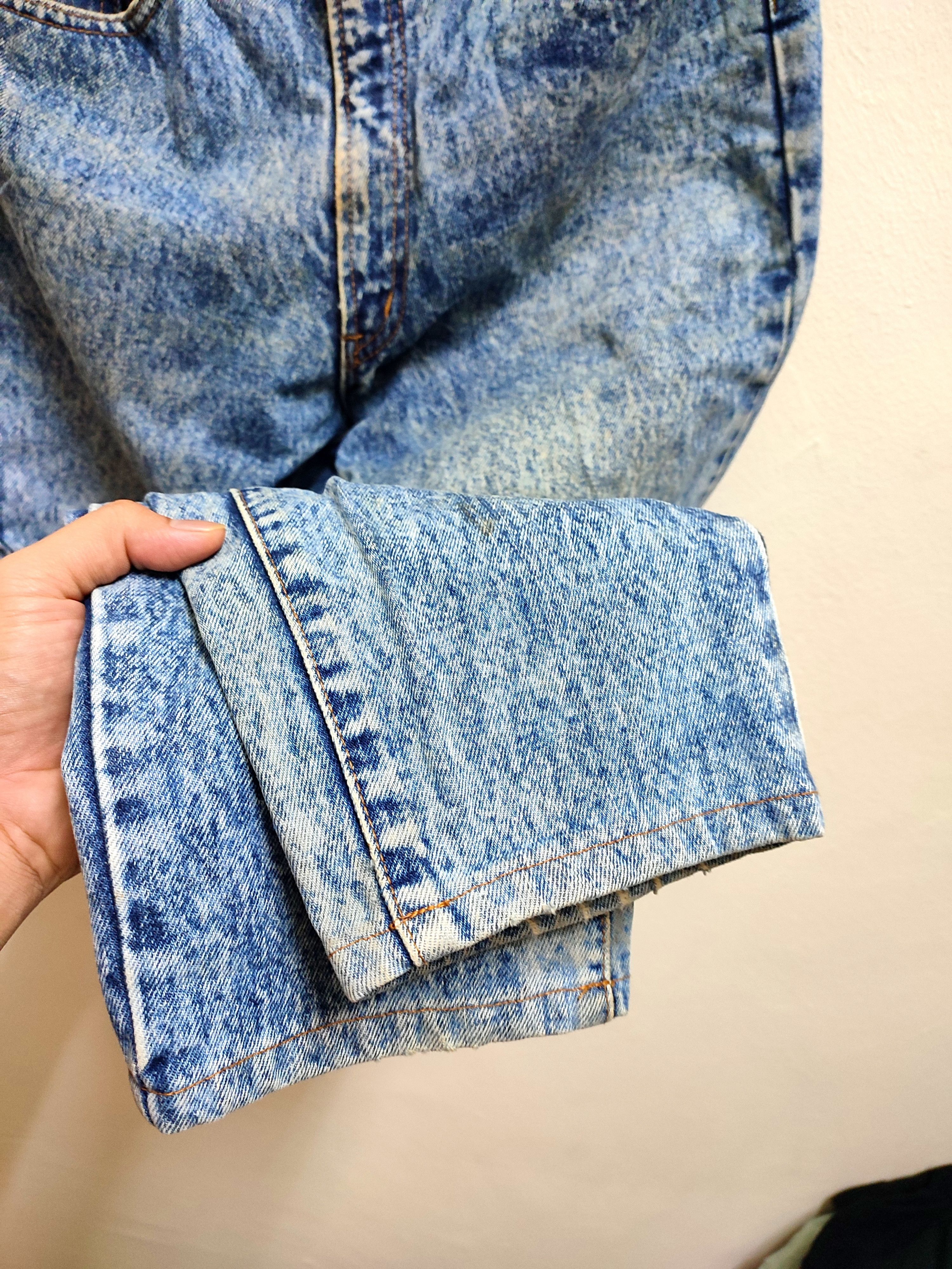 Japanese Brand Vintage Design Blue Way Acid Wash Denim Size US 31 - 10 Thumbnail