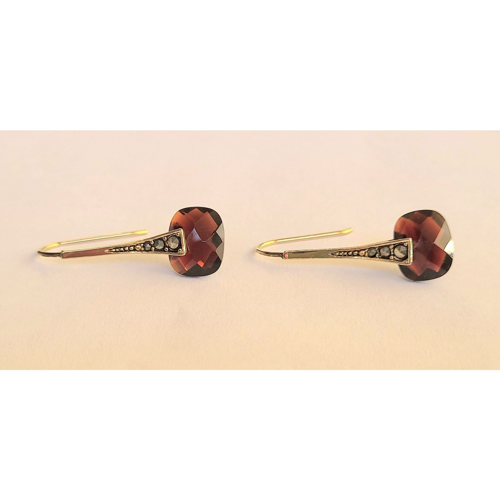 Monet 2 Pairs VTG Monet Gold Earrings Pierced Signed Size ONE SIZE - 9 Thumbnail