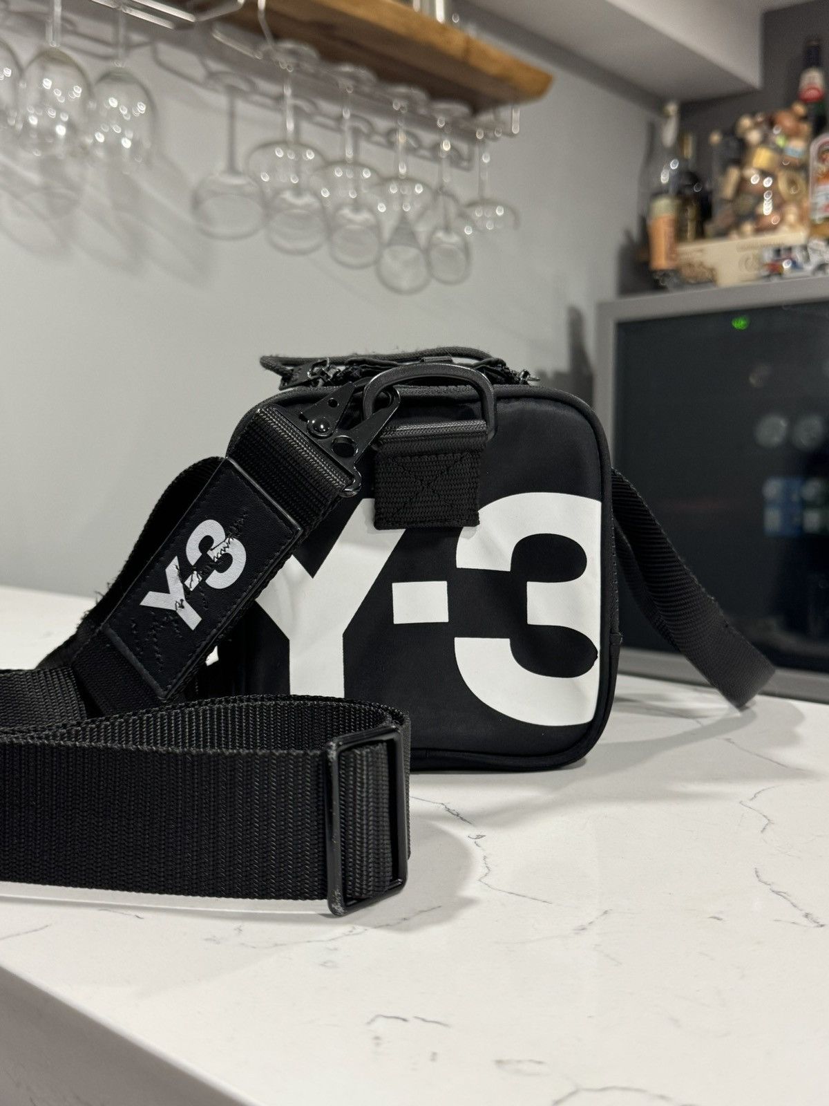 Y-3 adidas x Y-3 Yohji Yamamoto Crossbody Mini Duffel Bag Black Size ONE SIZE - 2 Thumbnail
