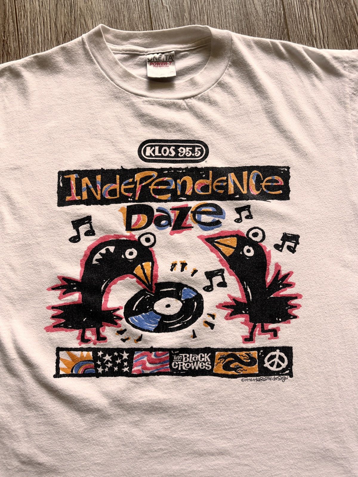 Band Tees KLOS 95.5 Independence Daze The Black Crowes Vintage T-Shirt Size US L / EU 52-54 / 3 - 2 Thumbnail