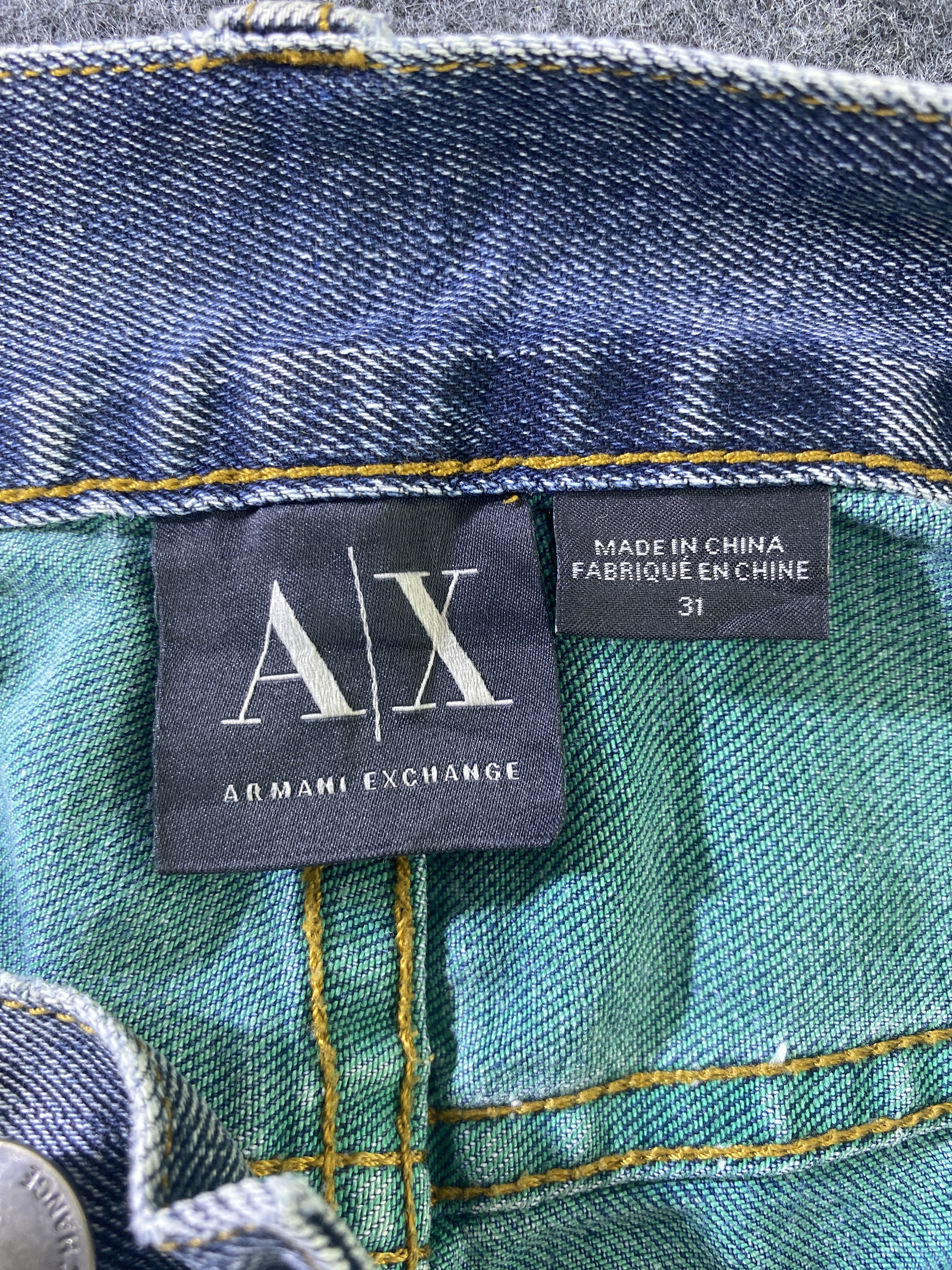 Armani Exchange Armani Exchange Blue Wash Jeans-J949 Size 33" - 12 Thumbnail