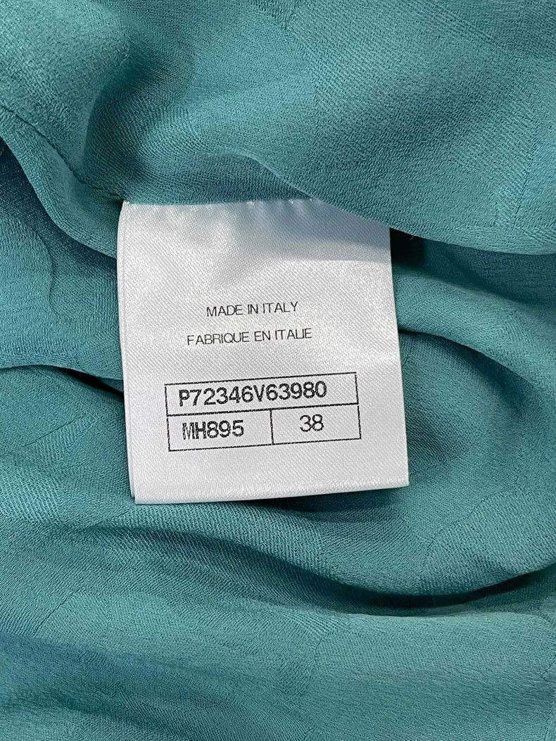 Chanel Chanel Peacock blue silhouette woven denim jacket Size XS / US 0-2 / IT 36-38 - 5 Thumbnail