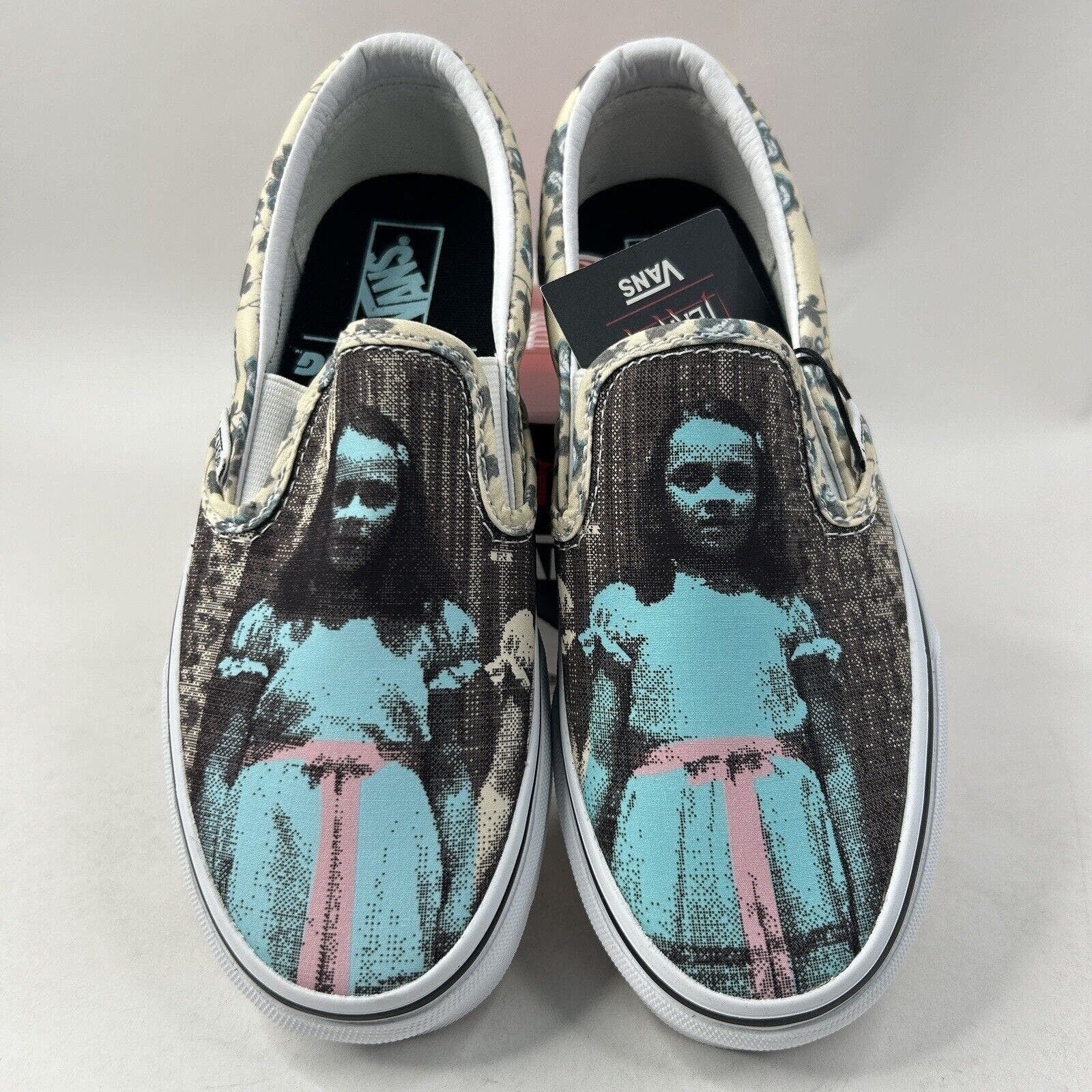 image of Vans X House Of Terror Classic Slip-On “The Shining” 2024 Shoes in White, Women's (Size 5)