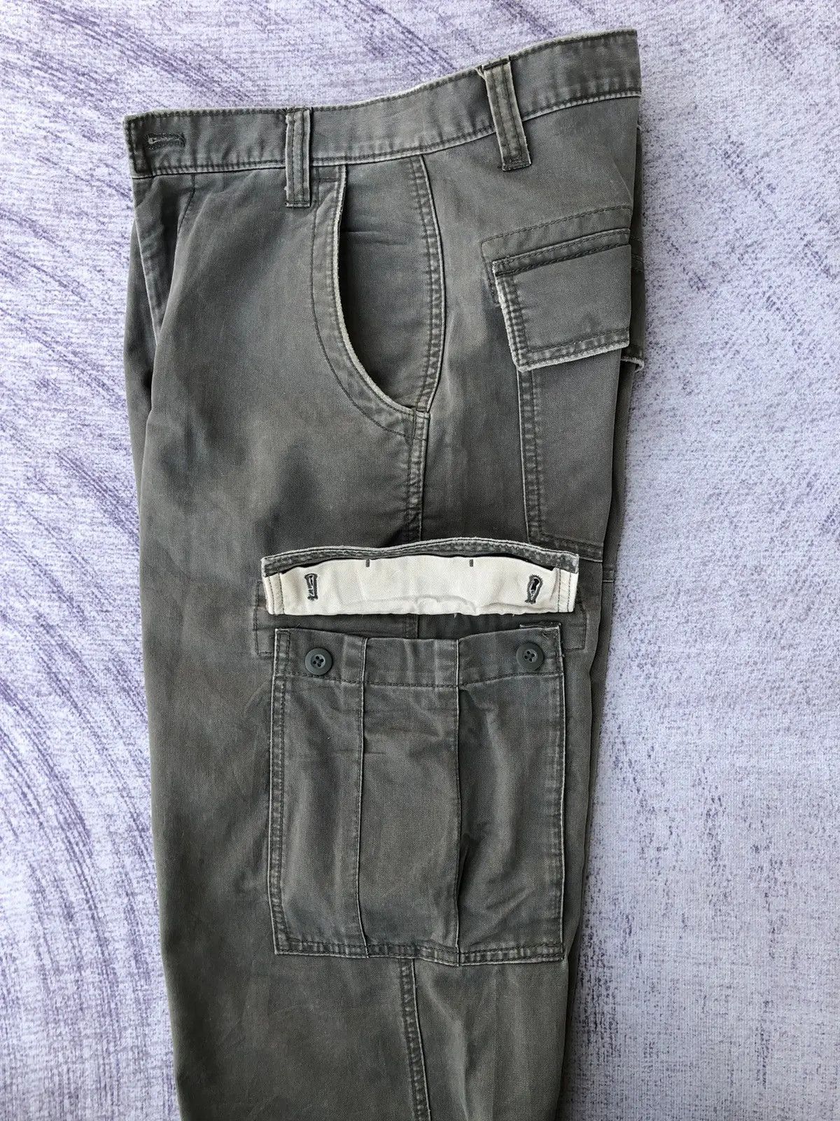 Japanese Brand × Oshkosh Faded Green Cargo oshKosh Multipocket Tactical Pants Size US 30 / EU 46 - 13 Thumbnail