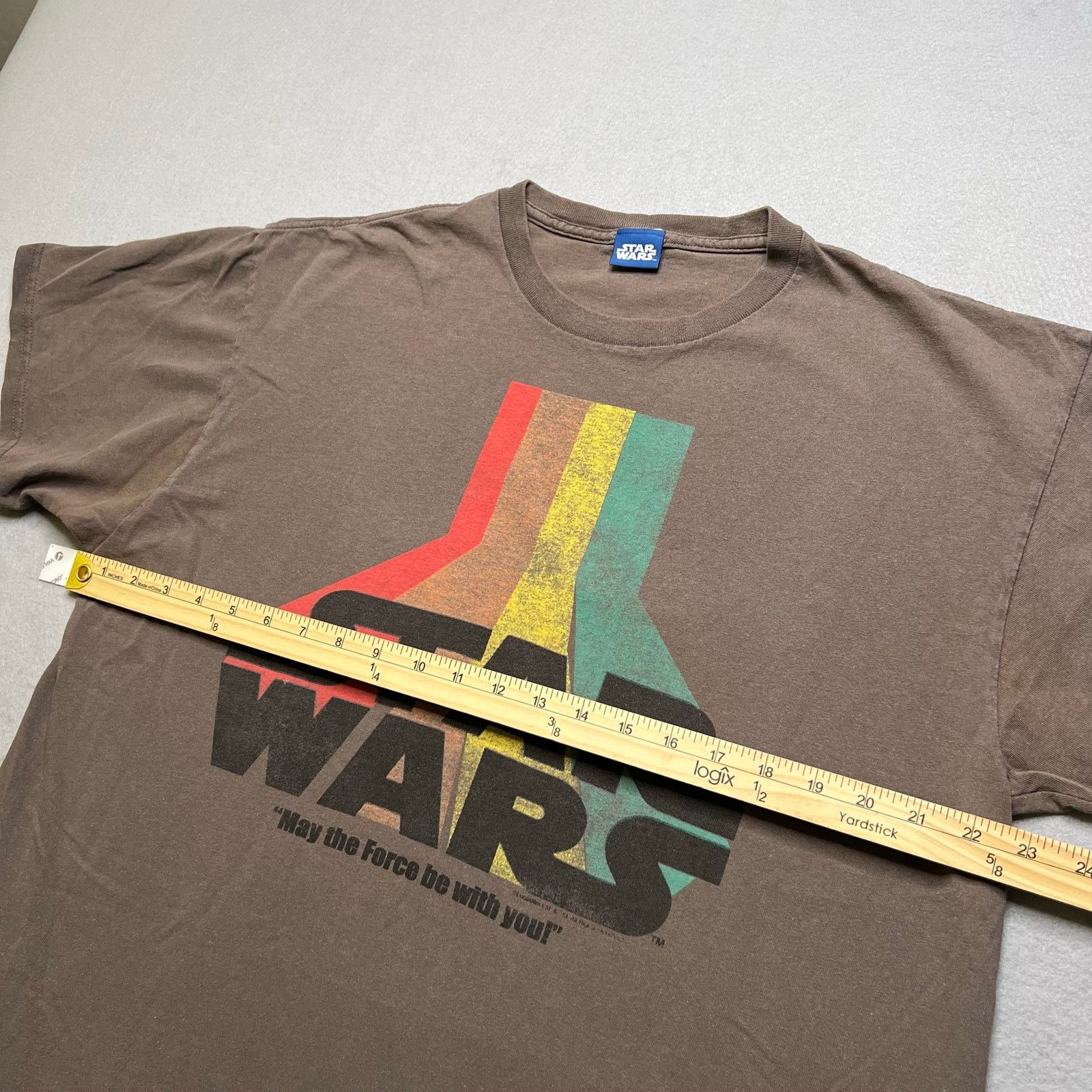 Star Wars Star Wars Retro Graphic Tee “May The Force Be With You” Size US XL / EU 56 / 4 - 7 Thumbnail