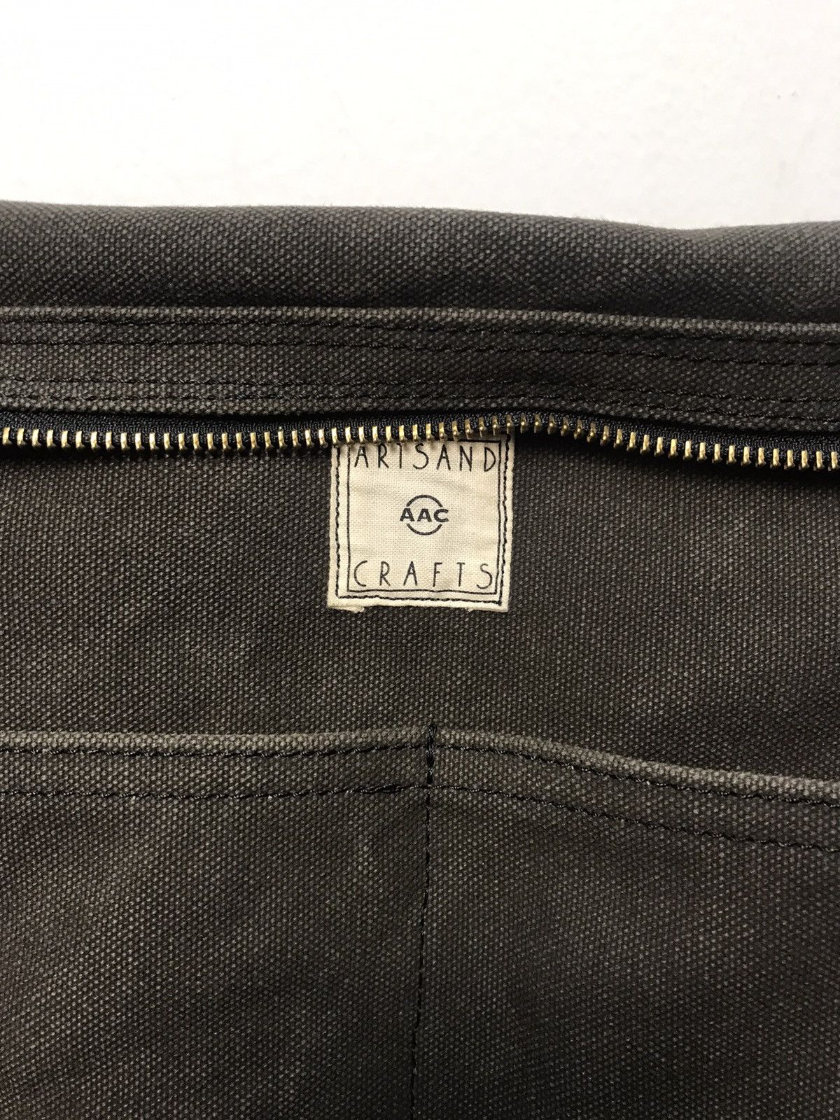 Japanese Brand × Vintage Japanese Artsand Craft Canvas Two Sling/Tote Bag Size ONE SIZE - 7 Thumbnail