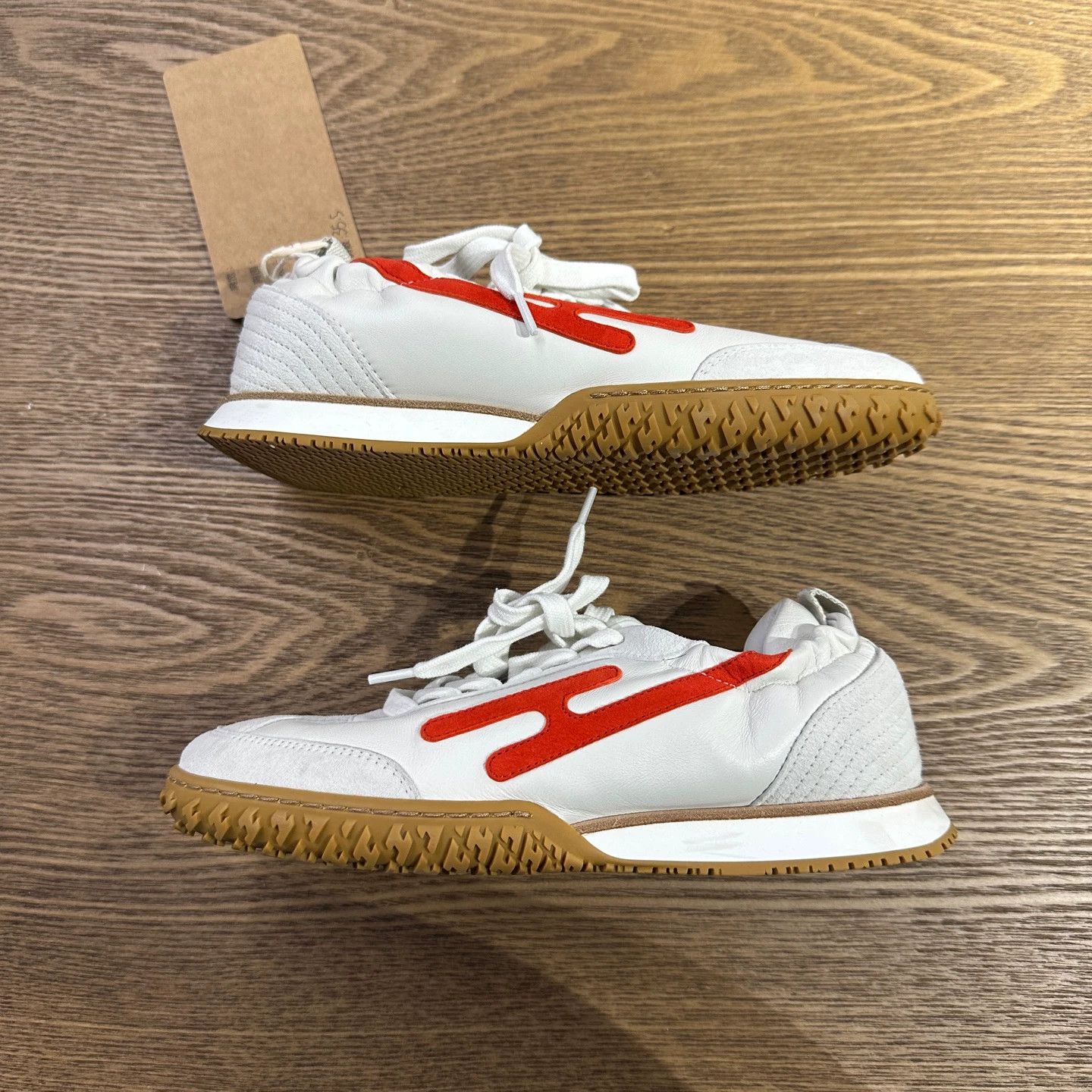 Hermes Hermes mar134 suede goatskin lettered casual sneakers 35.5 Size US 5 / IT 35 - 3 Thumbnail
