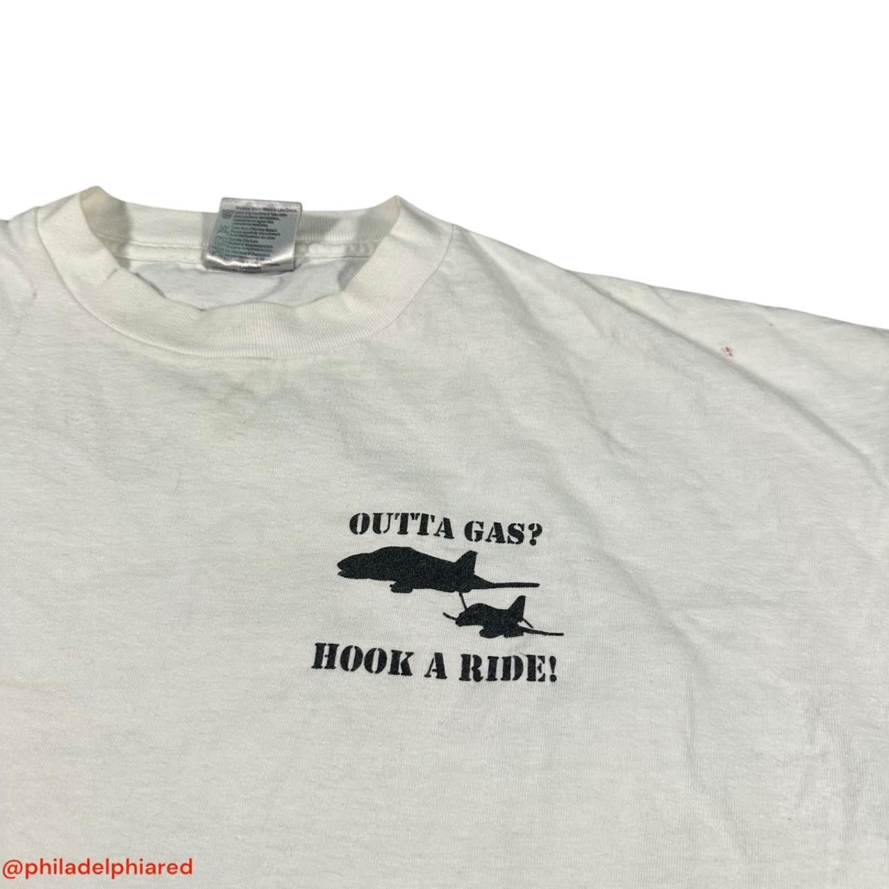 Designer Vintage 1990s Military Aircraft Themed t-shirt Pardos Point Size US L / EU 52-54 / 3 - 5 Thumbnail