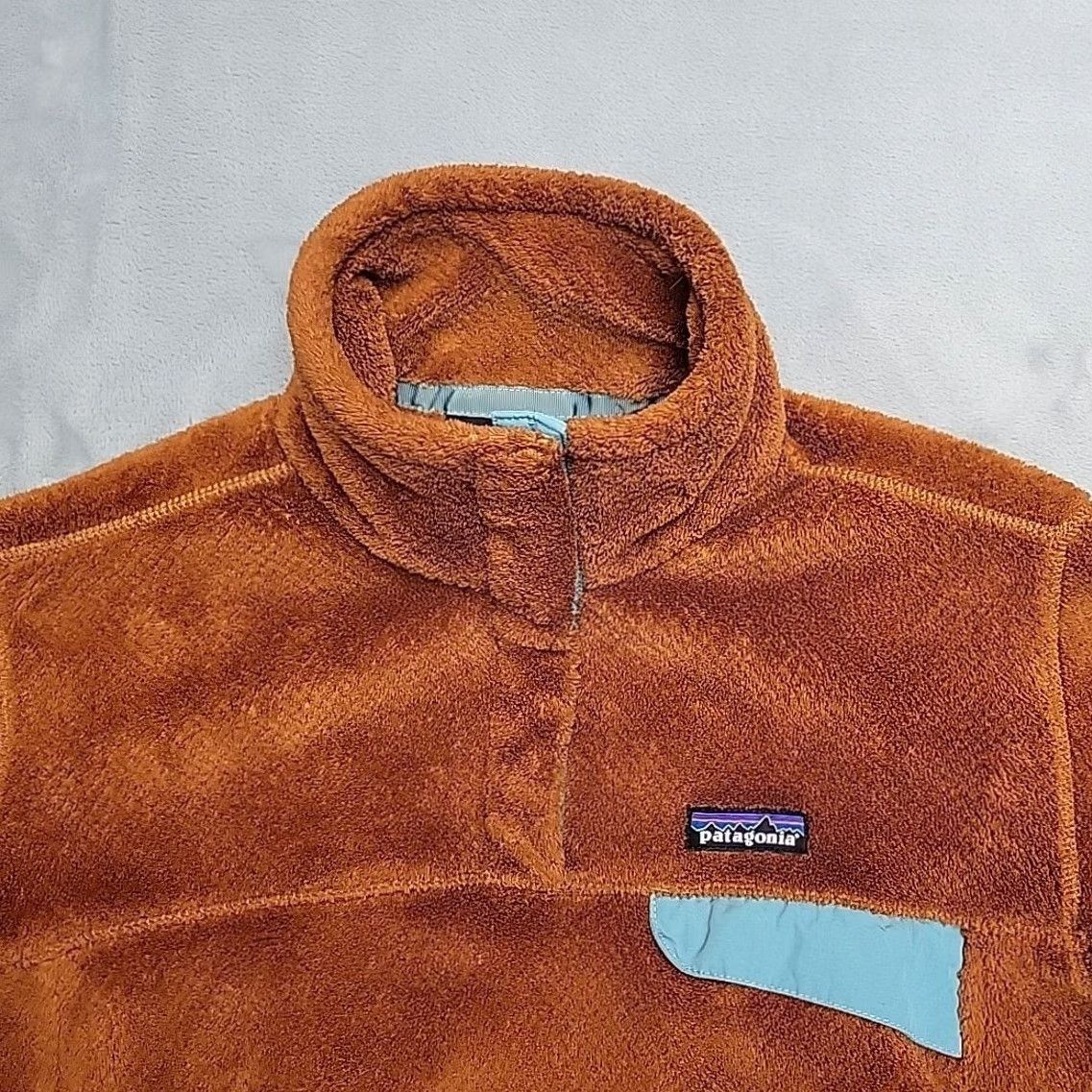 Patagonia VINTAGE Patagonia Re-Tool Snap-T Pullover Sweater Womens L Brown Blue 1/4 Zip Fleece Size L / US 10 / IT 46 - 3 Thumbnail
