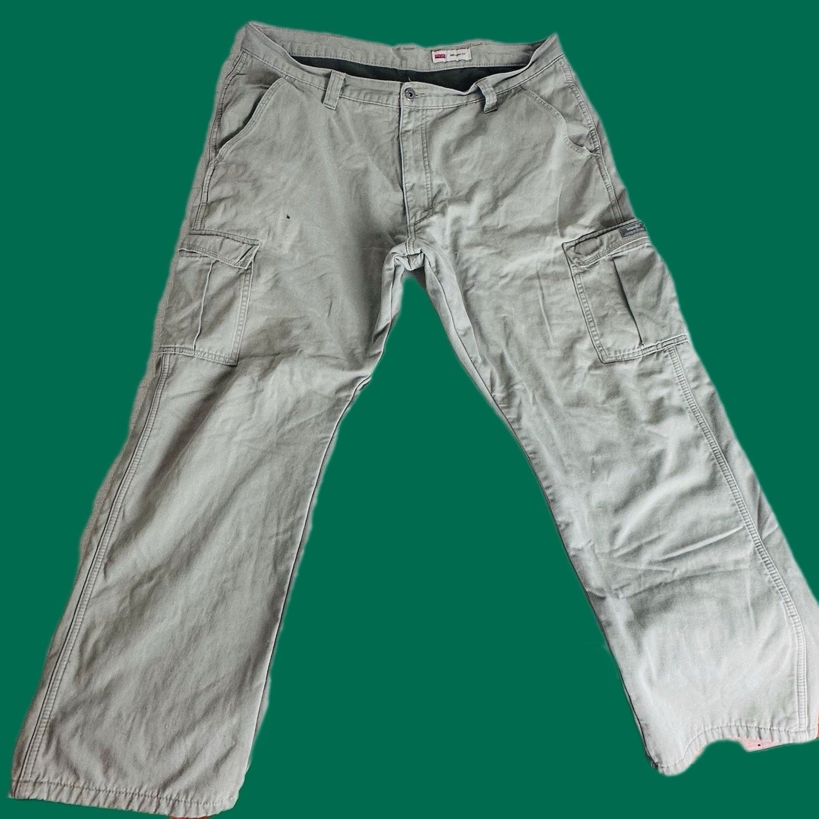 Wrangler Wranglers Men's Thermal Fit Cargo Pants Brown Tech Pockets Size US 39 - 1 Thumbnail
