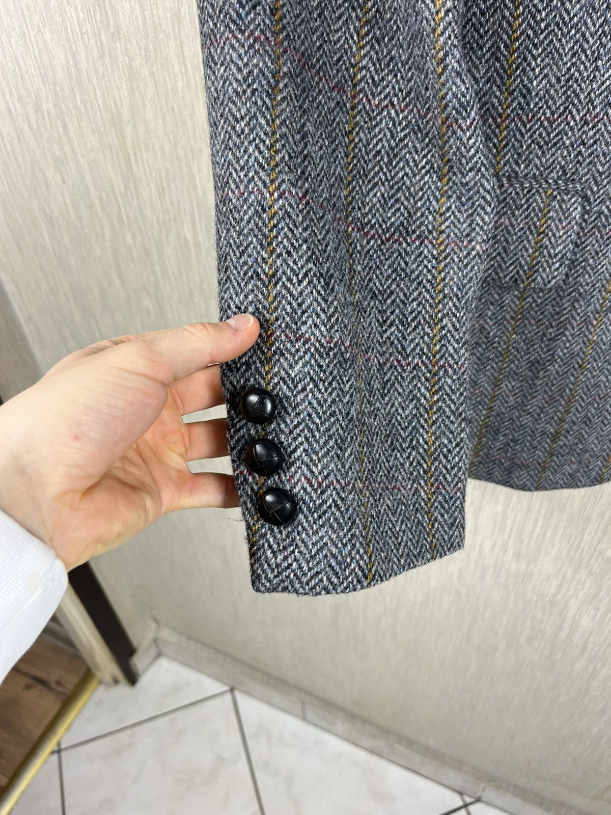 Harris Tweed × Vintage Vintage Harris Tweed wool herringbone coat jacket pattern Size US XL / EU 56 / 4 - 10 Thumbnail