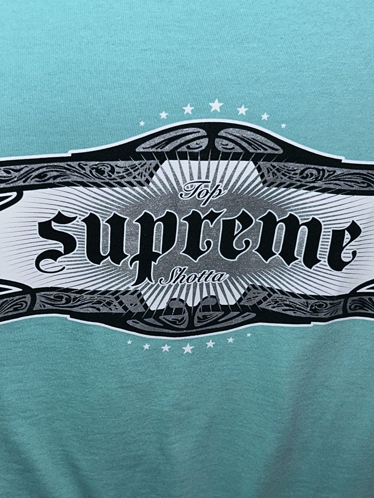 Supreme Supreme Top Shotta Tee Teal SS21 size Large NEW Size US L / EU 52-54 / 3 - 3 Thumbnail