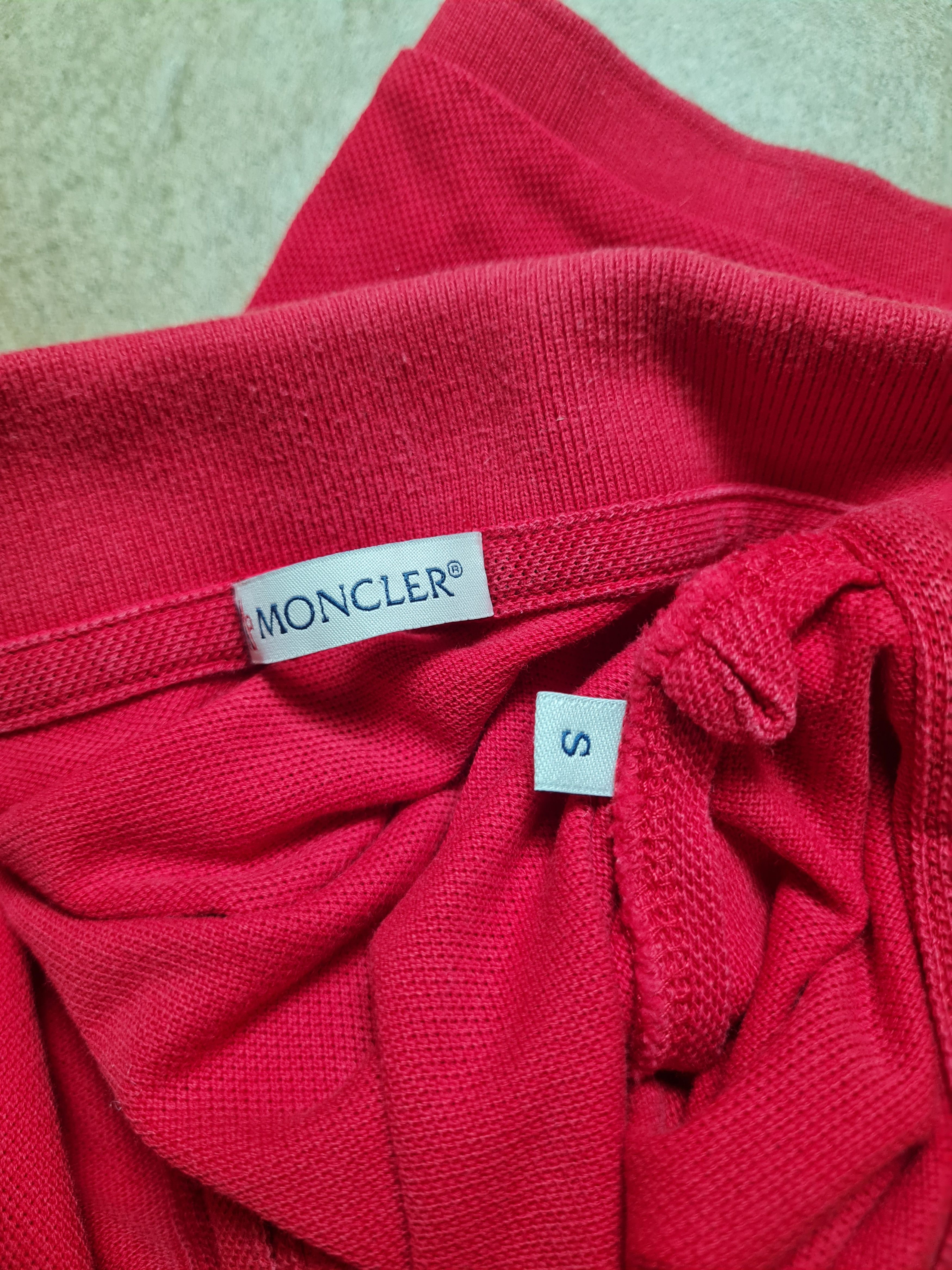 Moncler Mens T-Shirt MONCLER Logo Patch Polo Shirt In Red Size S Size US S / EU 44-46 / 1 - 22 Thumbnail