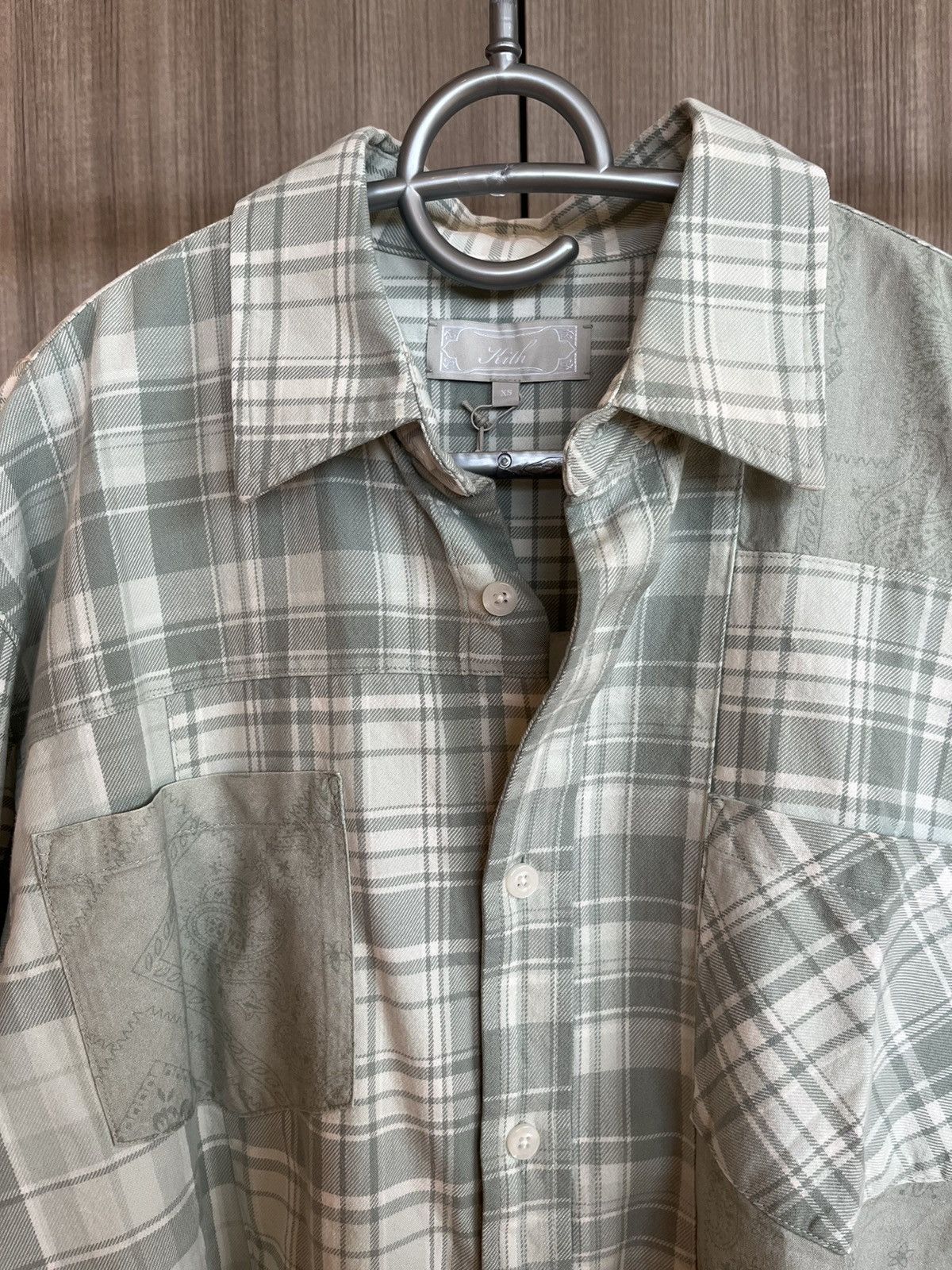 Kith Kith Patchwork Jaydin Palais Green Buttondown LS Size US XS / EU 42 / 0 - 2 Thumbnail