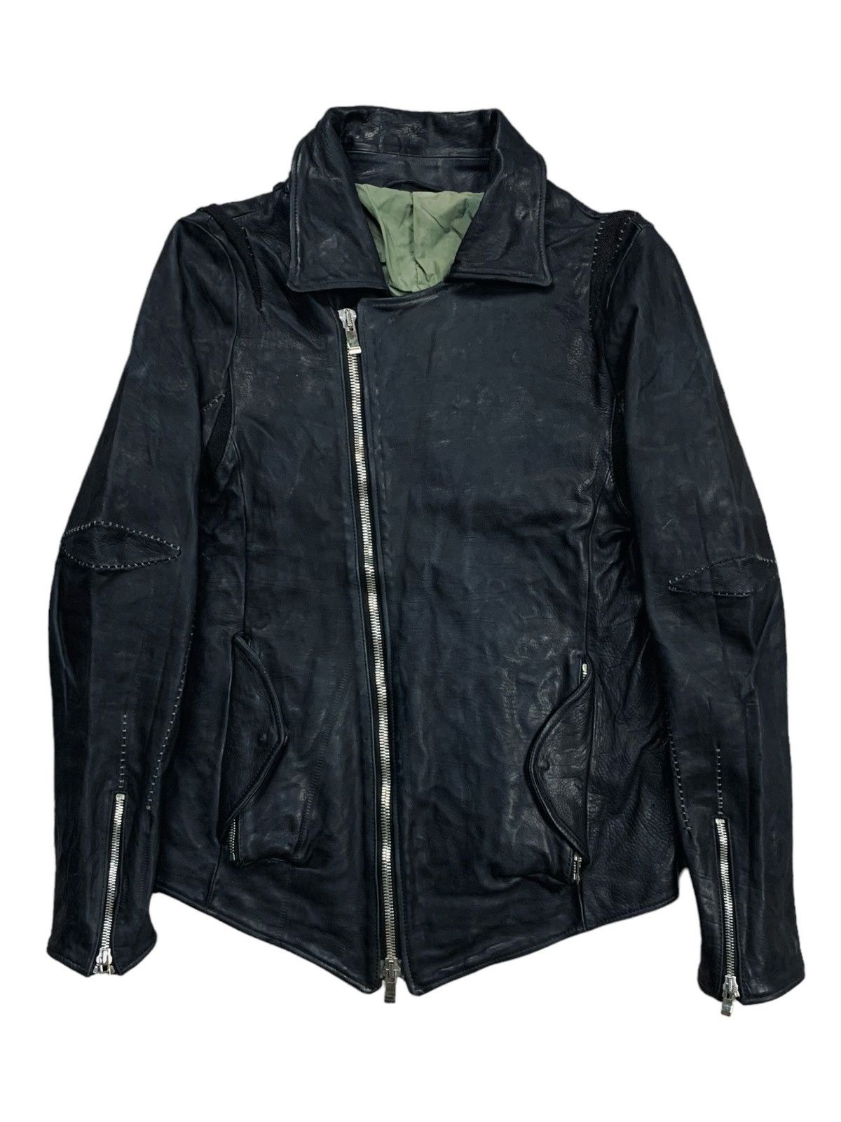 Incarnation Incarnation Exclusive - Silver Stitched Cross Moto Jacket Size US M / EU 48-50 / 2 - 10 Thumbnail