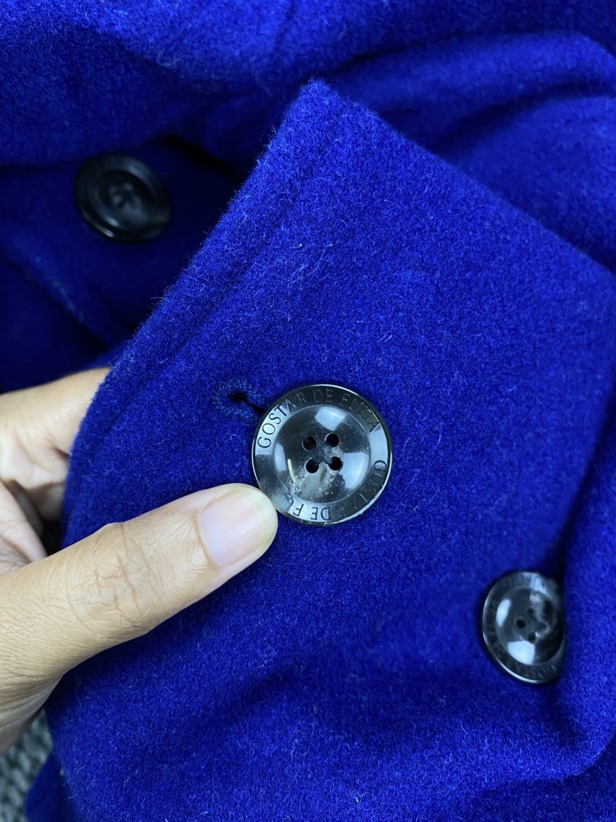GOSTAR DE FUGA Vtg Gostar De Fuga Double Breasted Blue Wool Coat Jacket Size US M / EU 48-50 / 2 - 10 Thumbnail
