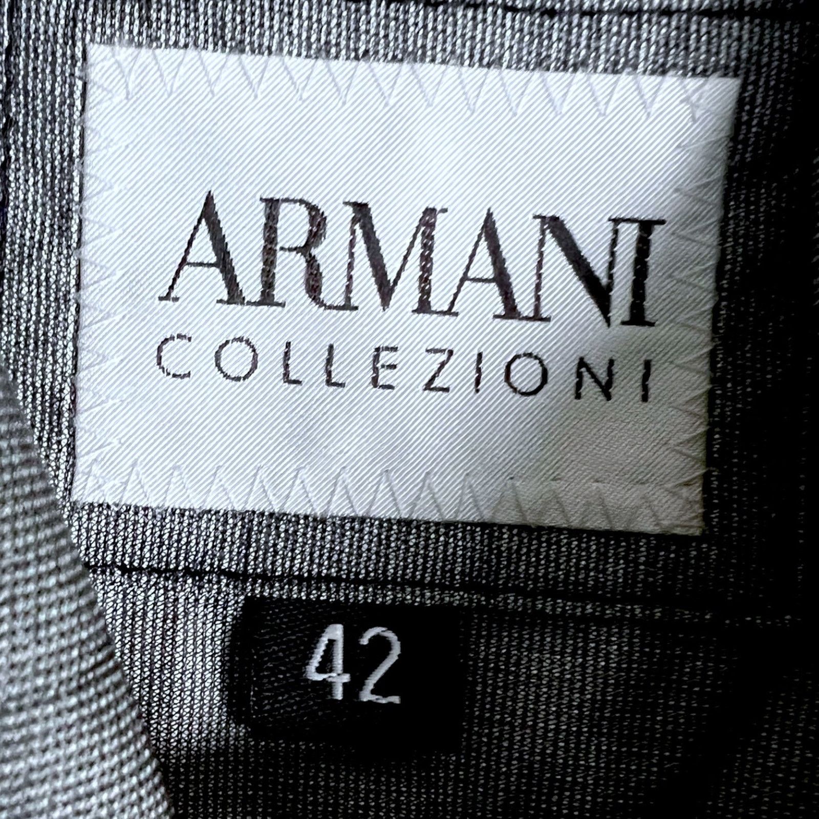 Armani Collezioni Armani Collezioni Men's L Gray Full Zip Field Jacket Luxury Size US L / EU 52-54 / 3 - 3 Thumbnail