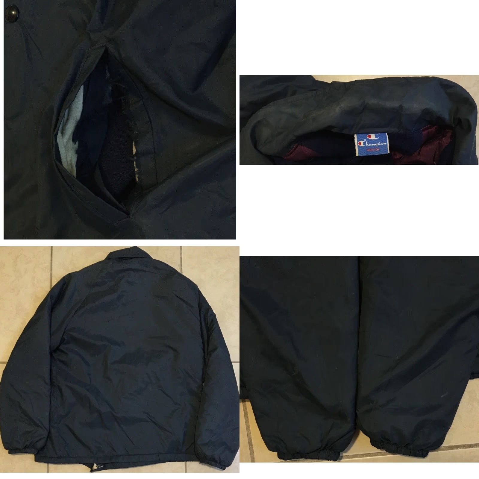 Scholl VINTAGE Mt St Marys University Champion Jacket M Blue 80s 70s College Track Windbreaker Men Varsity University Sports Grunge Hip Hop West Coast Style Size US M / EU 48-50 / 2 - 8 Thumbnail
