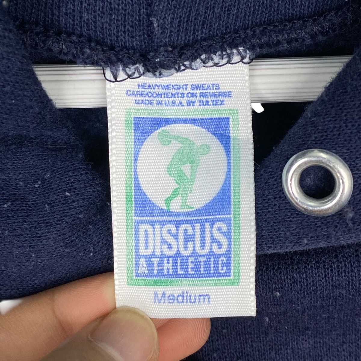 Other Vintage Discus Athletic Hoodie Big Printed Navy Blue Size US M / EU 48-50 / 2 - 5 Thumbnail