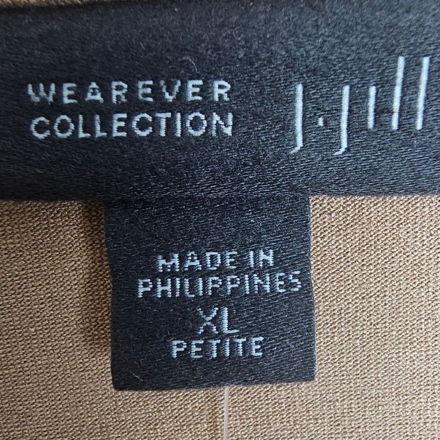 J. Jill J. Jill Open Front Cardigan Sz XLP Camel Stretch Minimalist Size XL / US 12-14 / IT 48-50 - 6 Thumbnail
